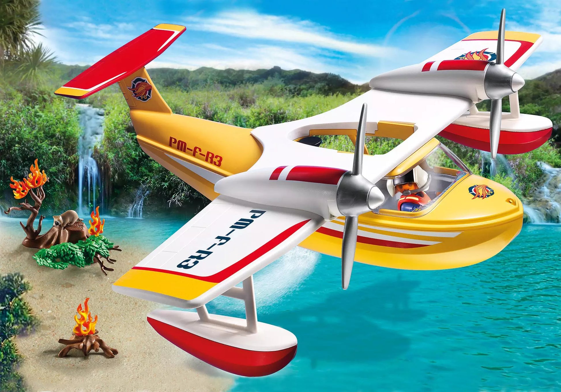 Playmobil 5560 Wild Life Löschungflugzeug - plegobil
