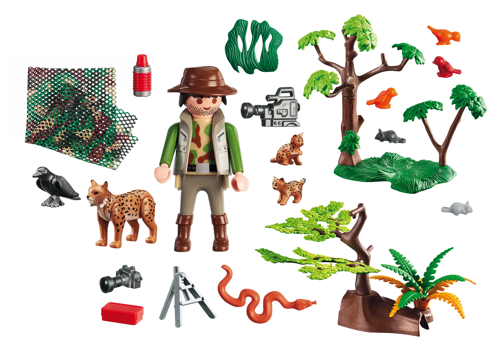 Playmobil 5561 Wild Life Luchsfamilie mit Tierfilmer - plegobil