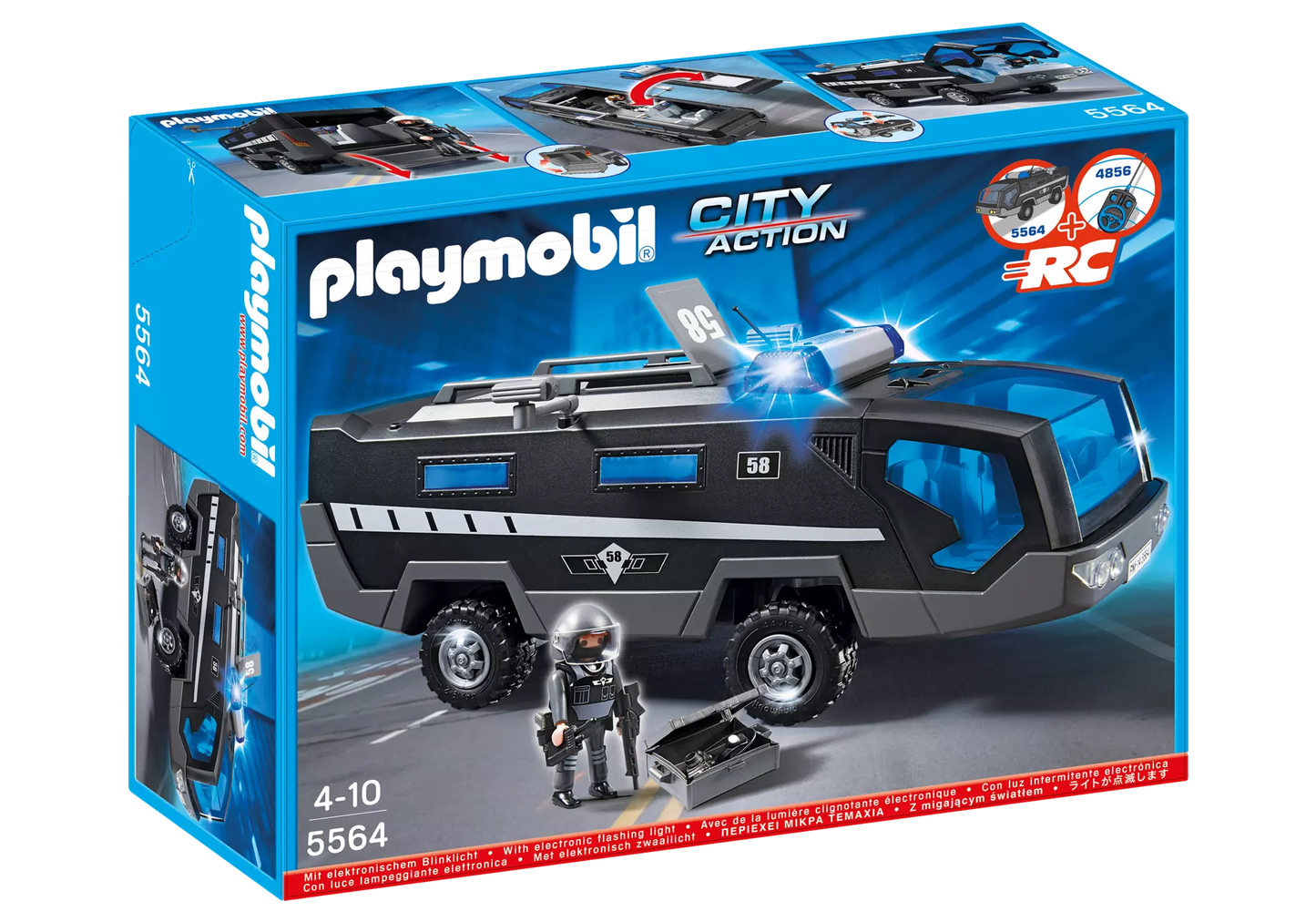 Playmobil 5564 City Action SEK-Einsatztruck mit Licht und Sound - plegobil