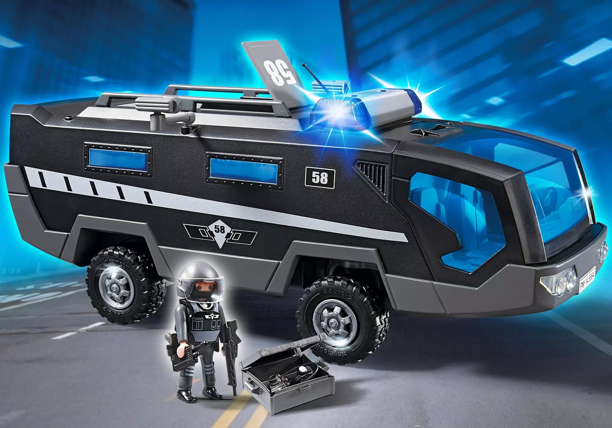Playmobil 5564 City Action SEK-Einsatztruck mit Licht und Sound - plegobil