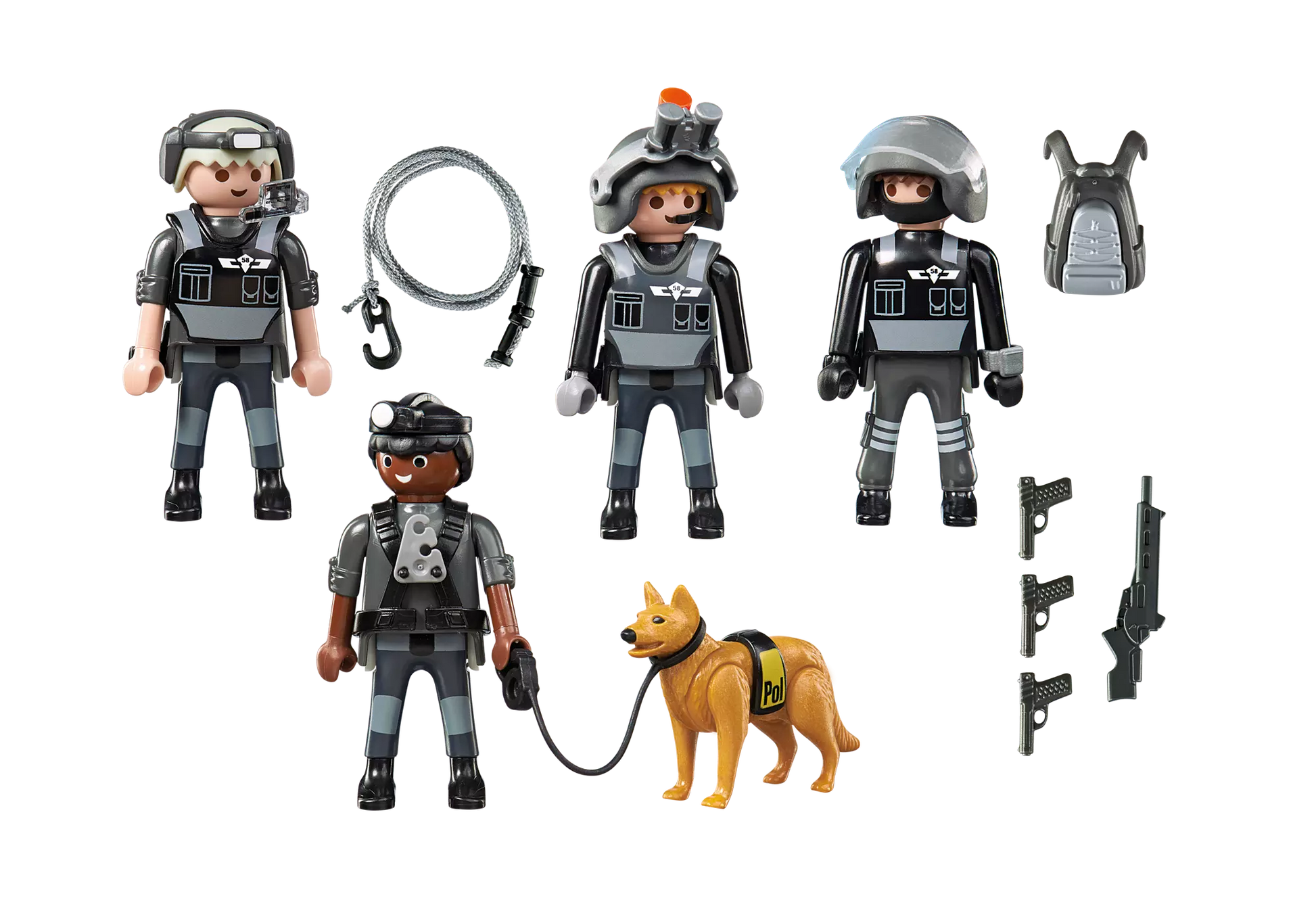 Playmobil 5565 City Action SEK-Team mit Polizeihund - plegobil