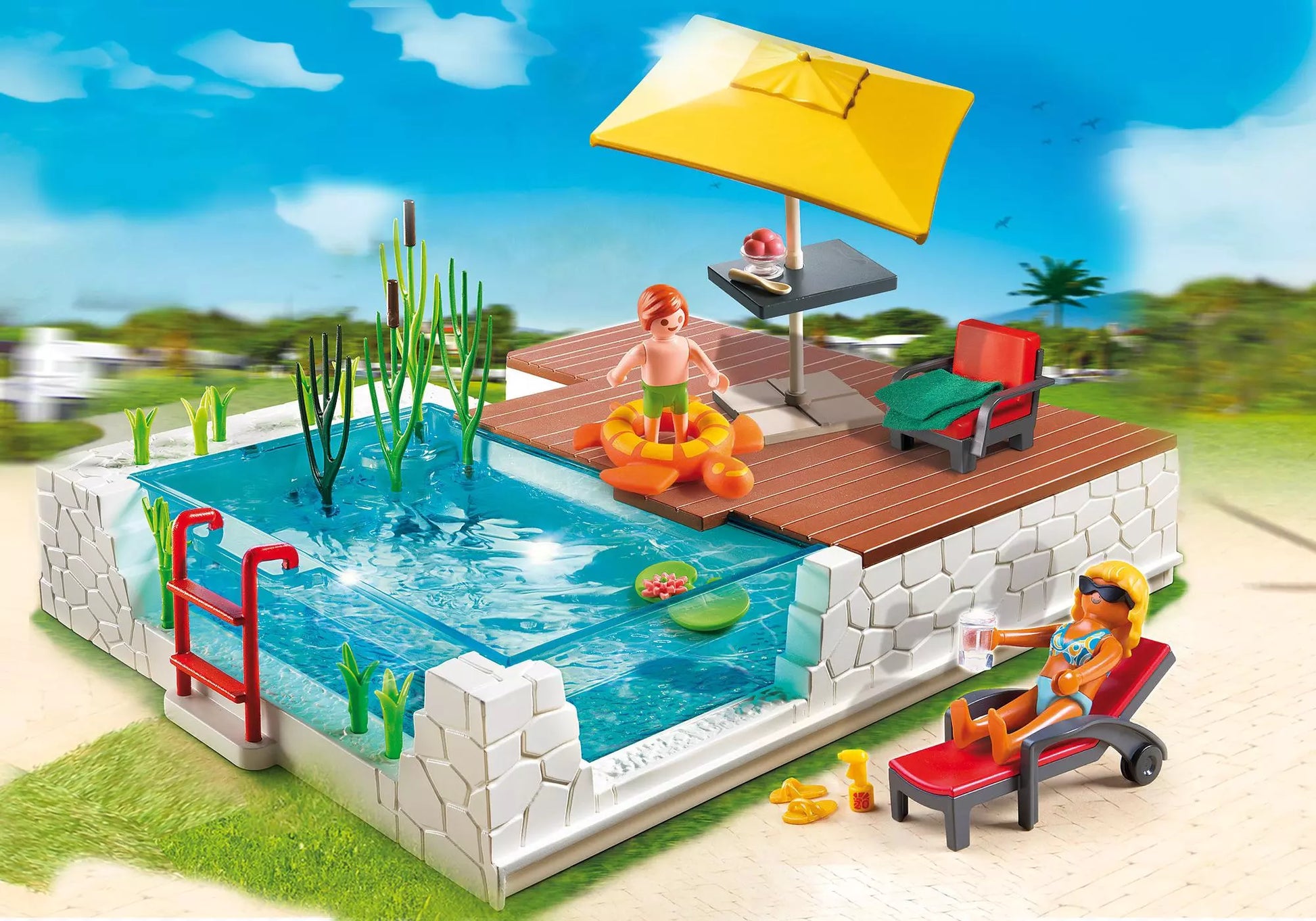 Playmobil 5575 City Life Einbau-Swimmingpool - plegobil