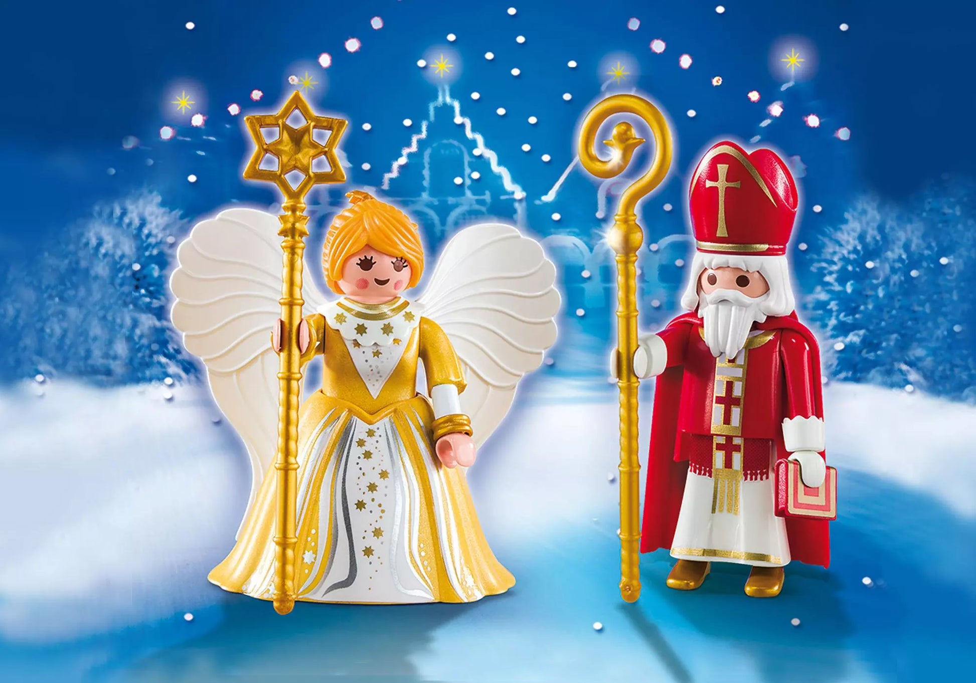 Playmobil 5592 Christmas DuoPack St. Nikolaus und Weihnachtsengel - plegobil