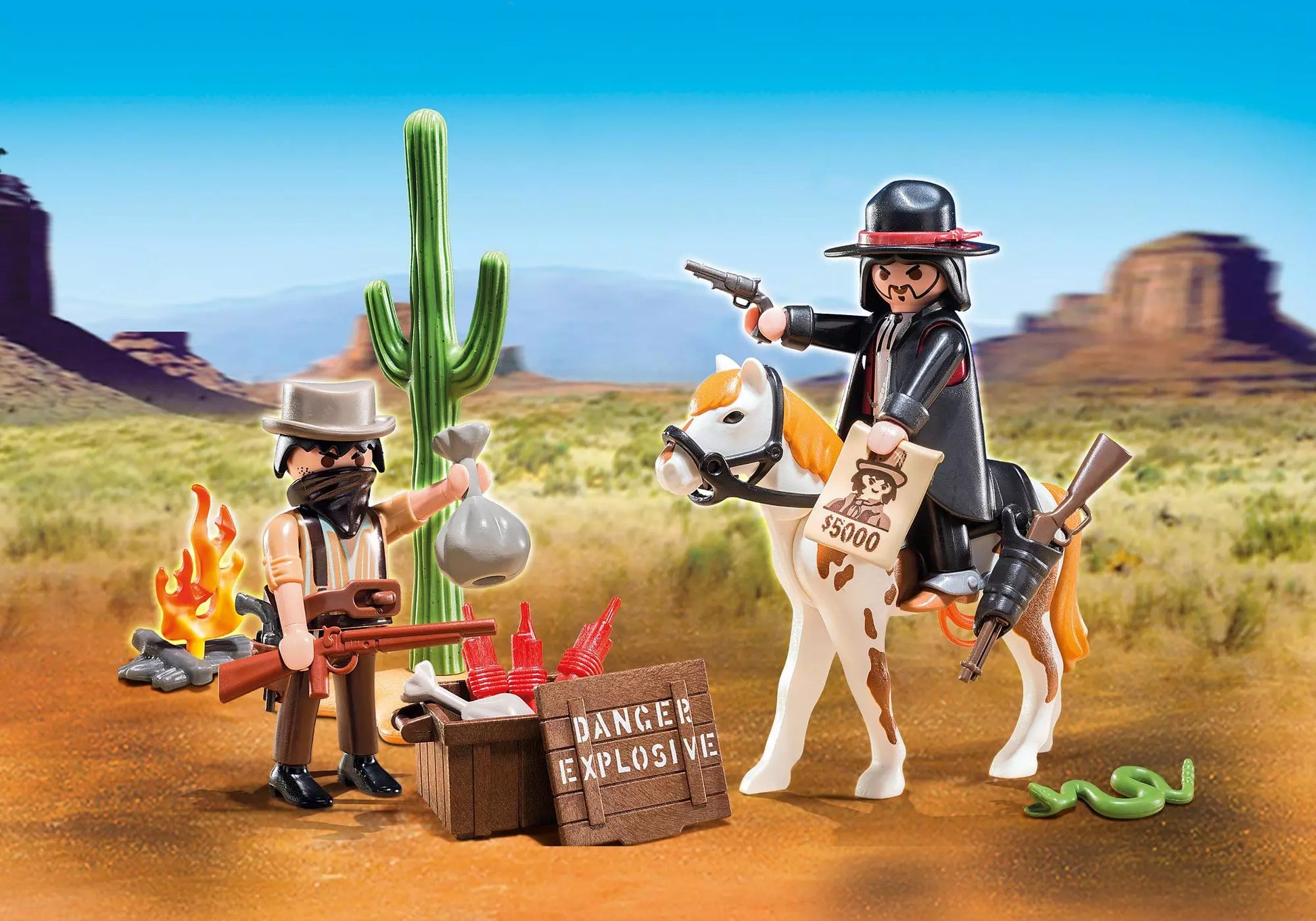 Playmobil 5608 Western Carry Case Banditen - plegobil