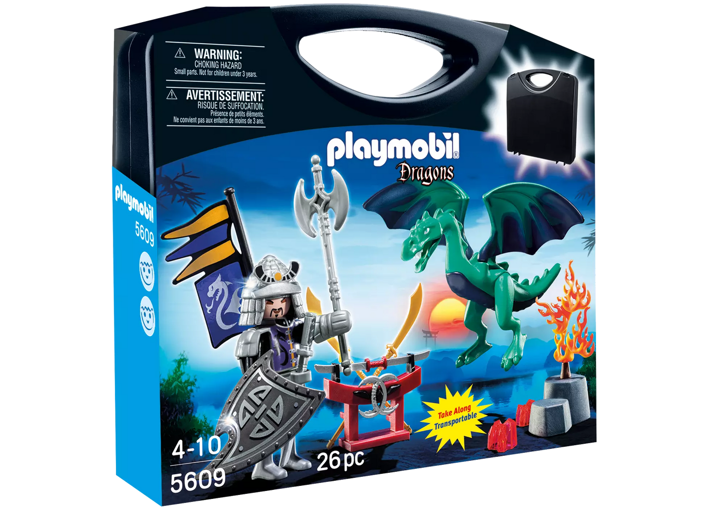 Playmobil 5609 Dragons Carry Case Drachenritter - plegobil