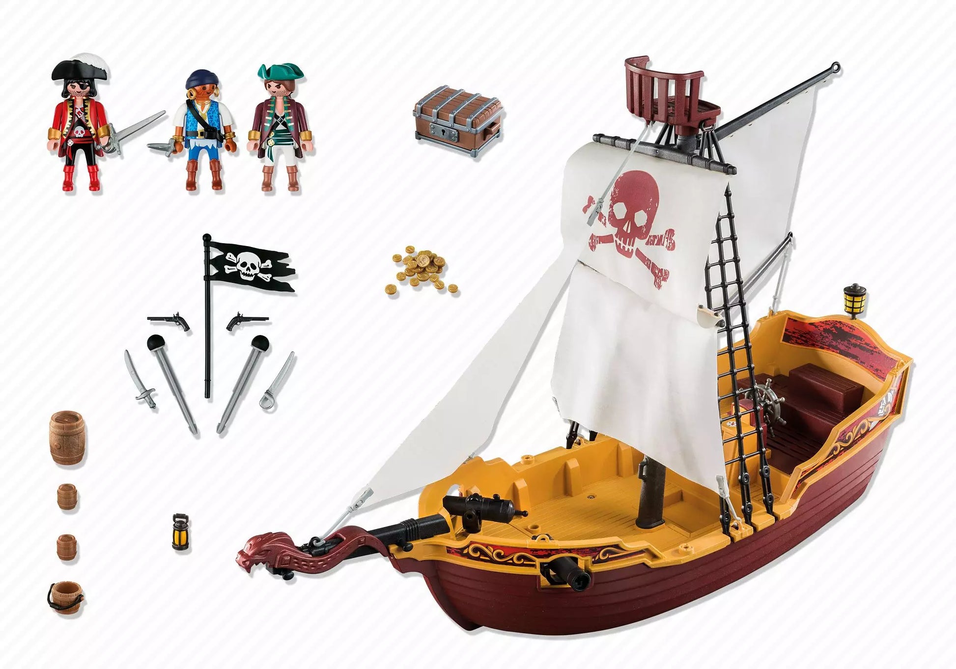 Playmobil 5618 Pirates Piratenschiff Rote Schlange - plegobil