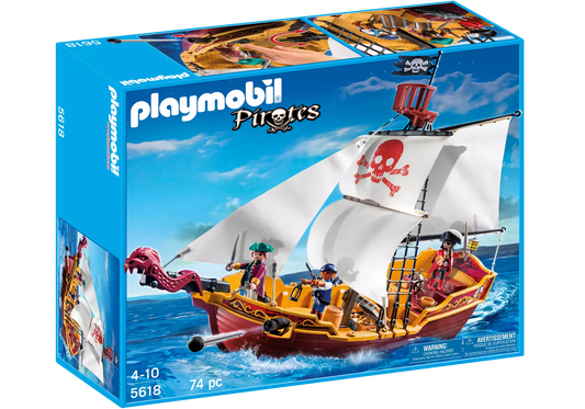Playmobil 5618 Pirates Piratenschiff Rote Schlange - plegobil