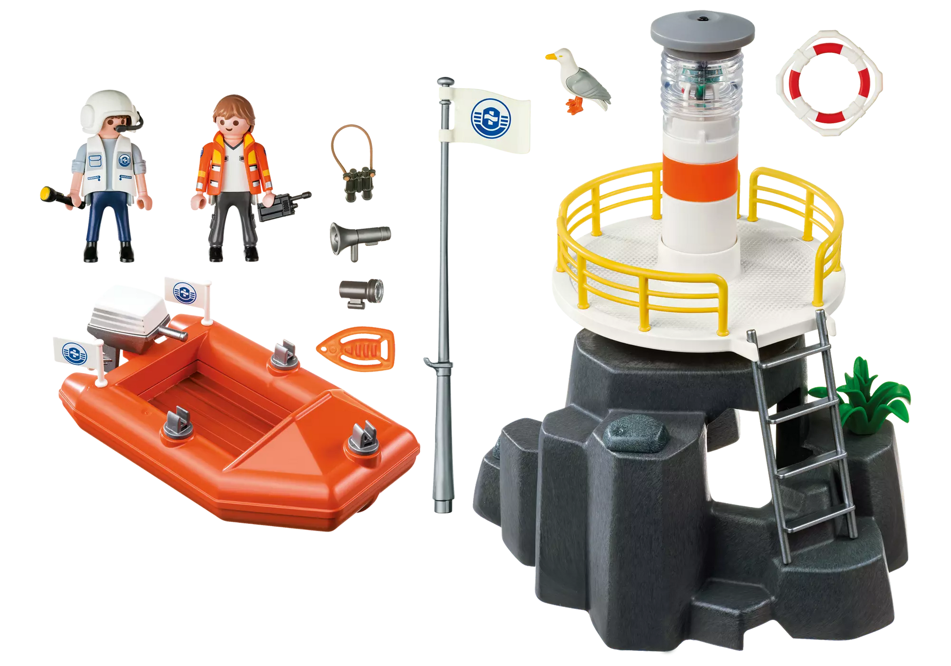Playmobil 5626 City Action Leuchtturm mit Rettungsboot - plegobil
