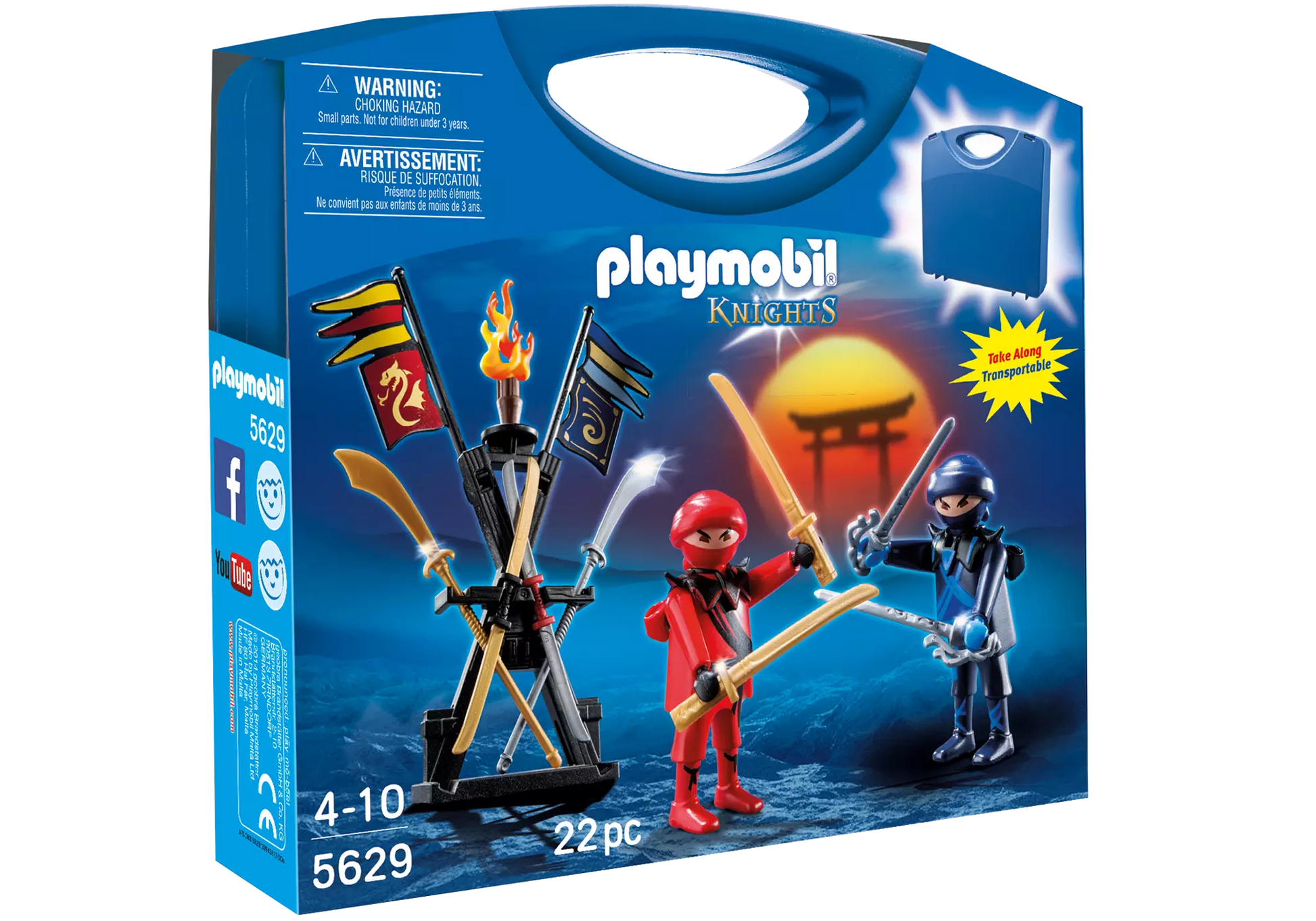 Playmobil 5629 Knights Carry Case Ninjas - plegobil