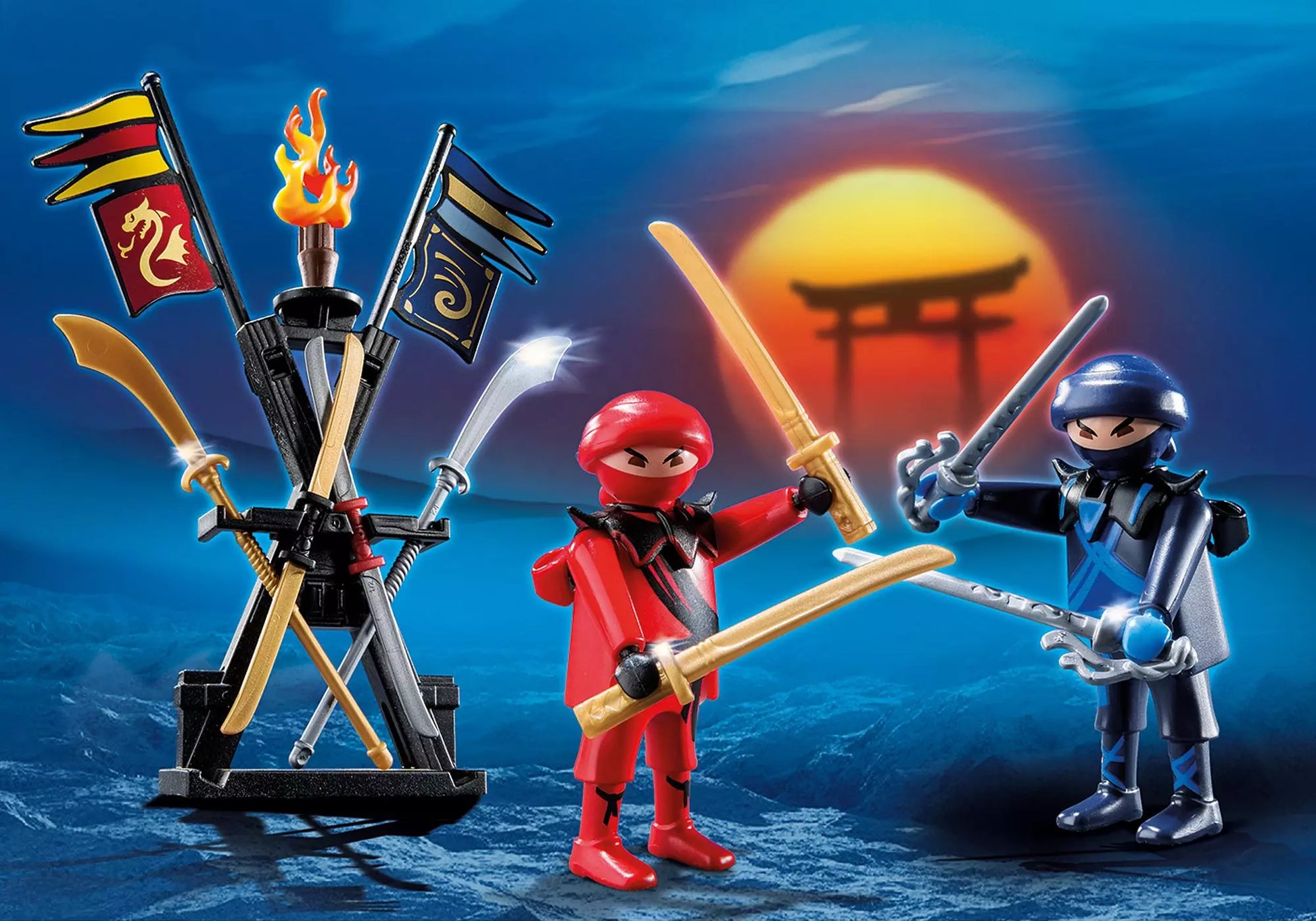 Playmobil 5629 Knights Carry Case Ninjas - plegobil