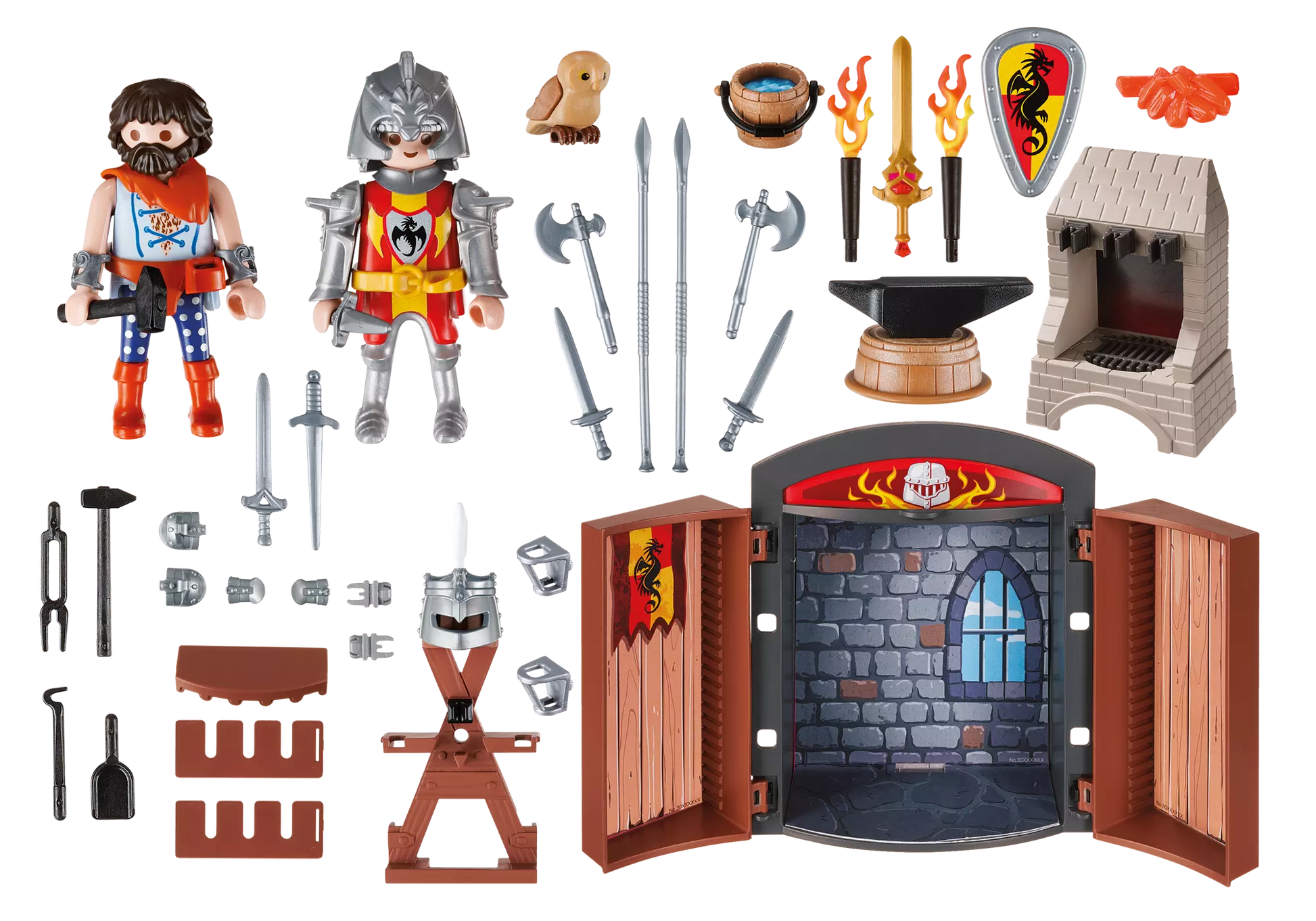 Playmobil 5637 Knights Spielbox Ritterschmiede - plegobil