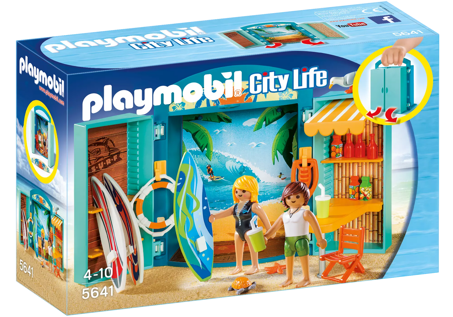 Playmobil 5641 City Life Aufklapp Spiel Box Surf Shop - plegobil