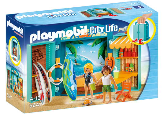 Playmobil 5641 City Life Aufklapp Spiel Box Surf Shop - plegobil