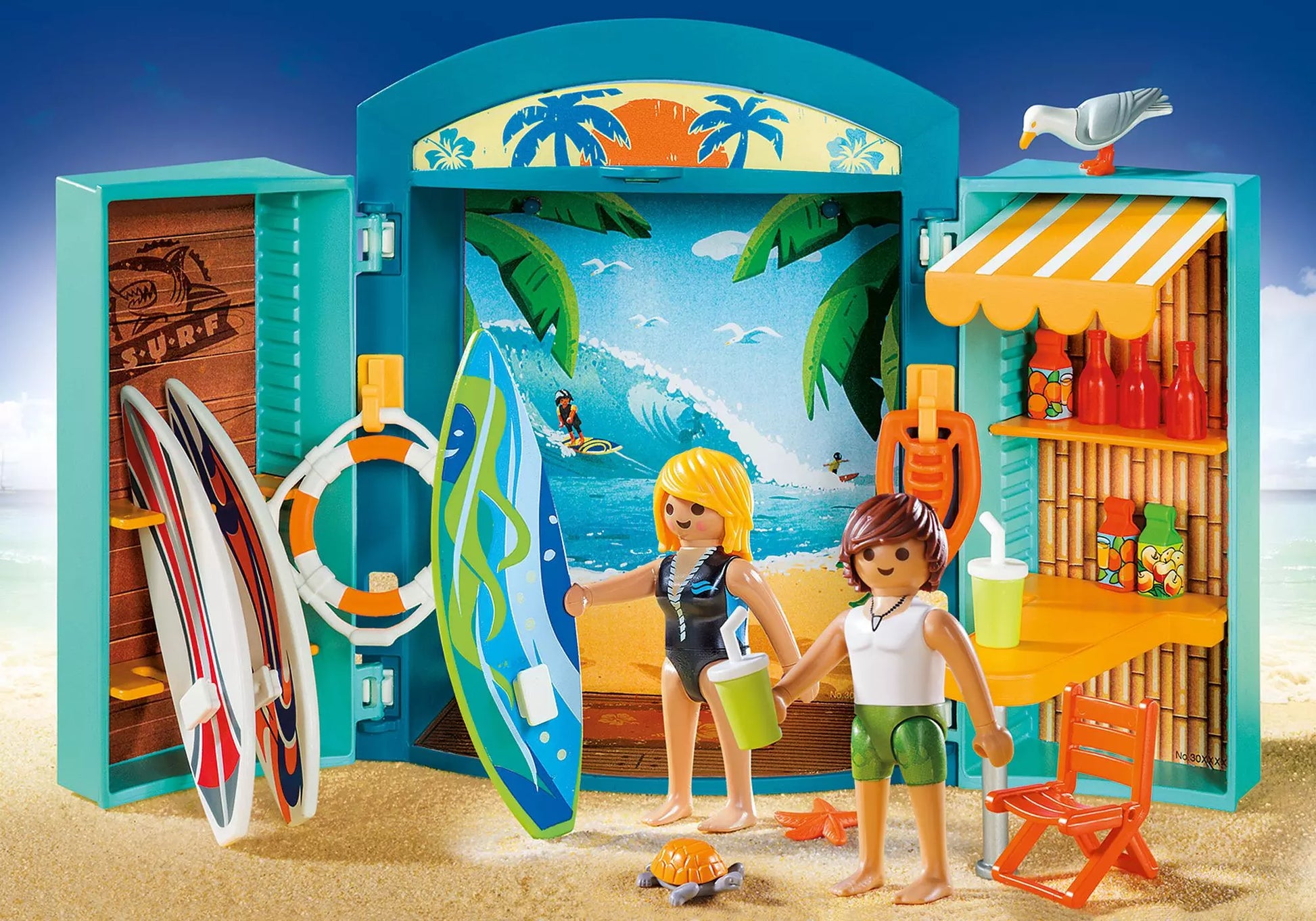 Playmobil 5641 City Life Aufklapp Spiel Box Surf Shop - plegobil
