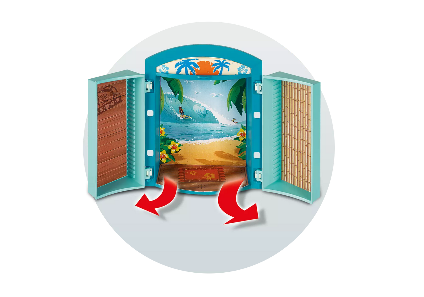 Playmobil 5641 City Life Aufklapp Spiel Box Surf Shop - plegobil