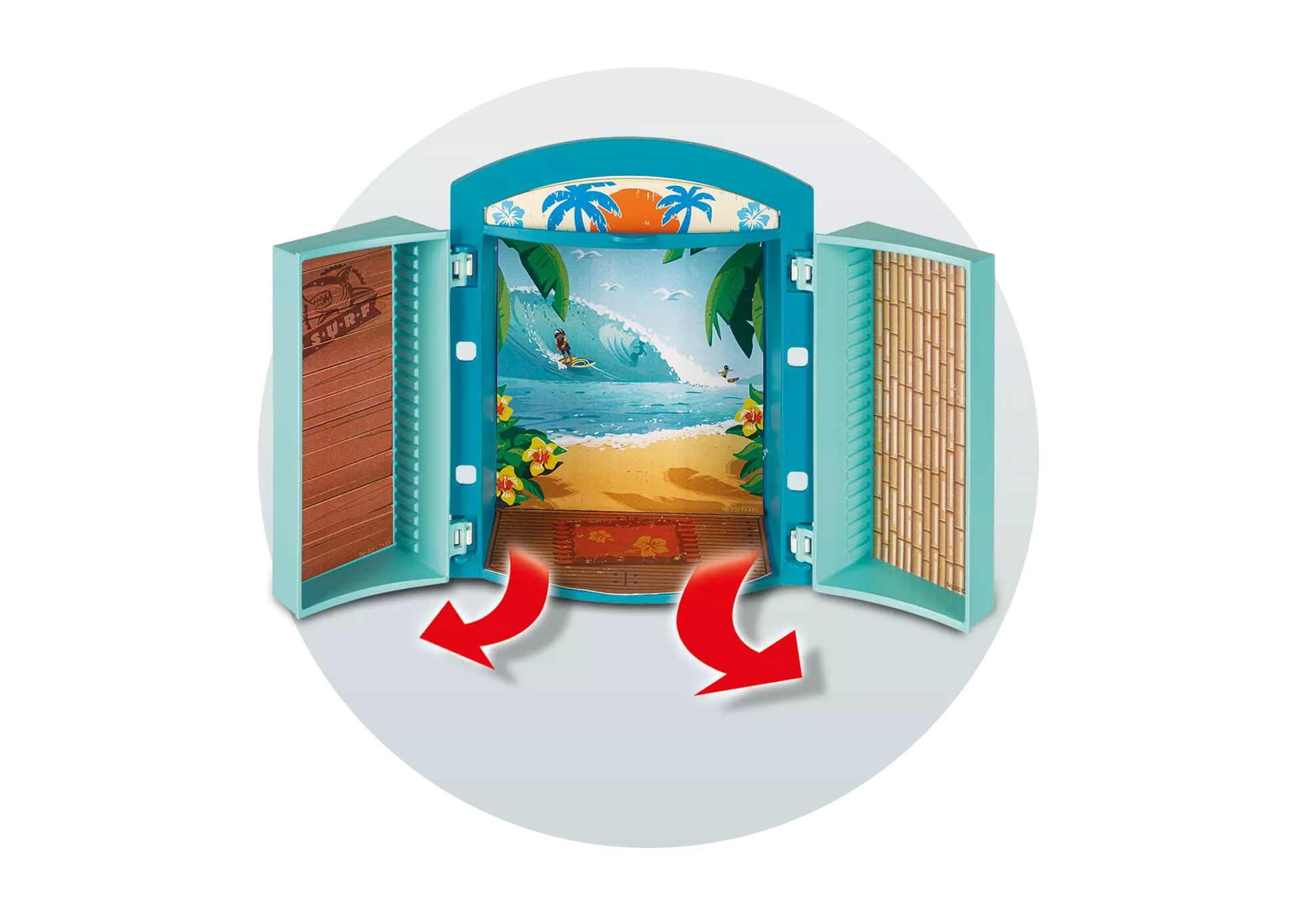 Playmobil 5641 City Life Aufklapp Spiel Box Surf Shop - plegobil