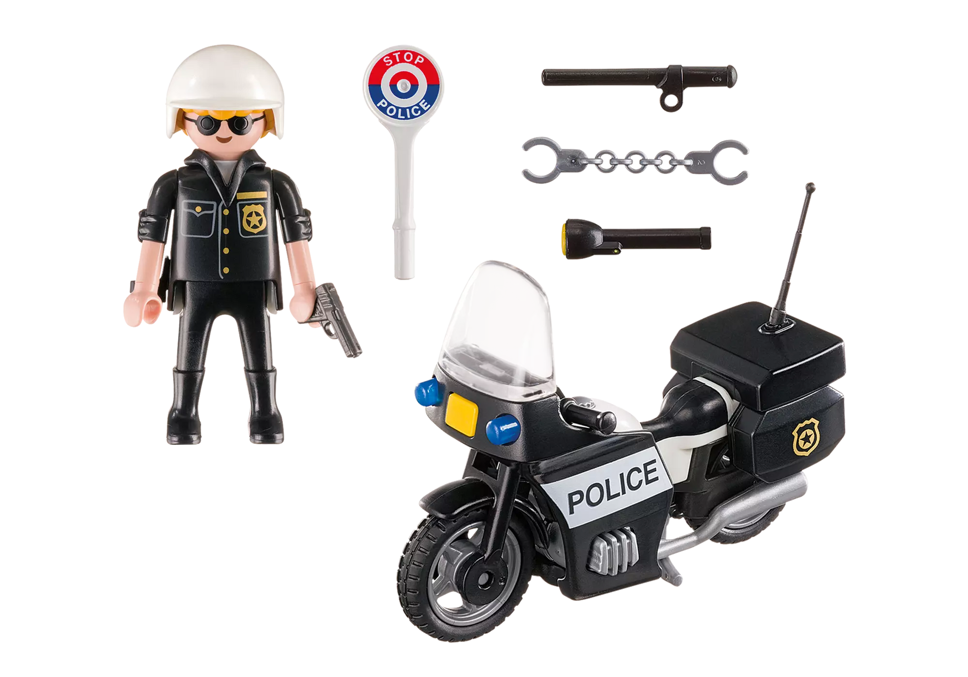 Playmobil 5648 City Action Carry Case Motorrad Polizist - plegobil