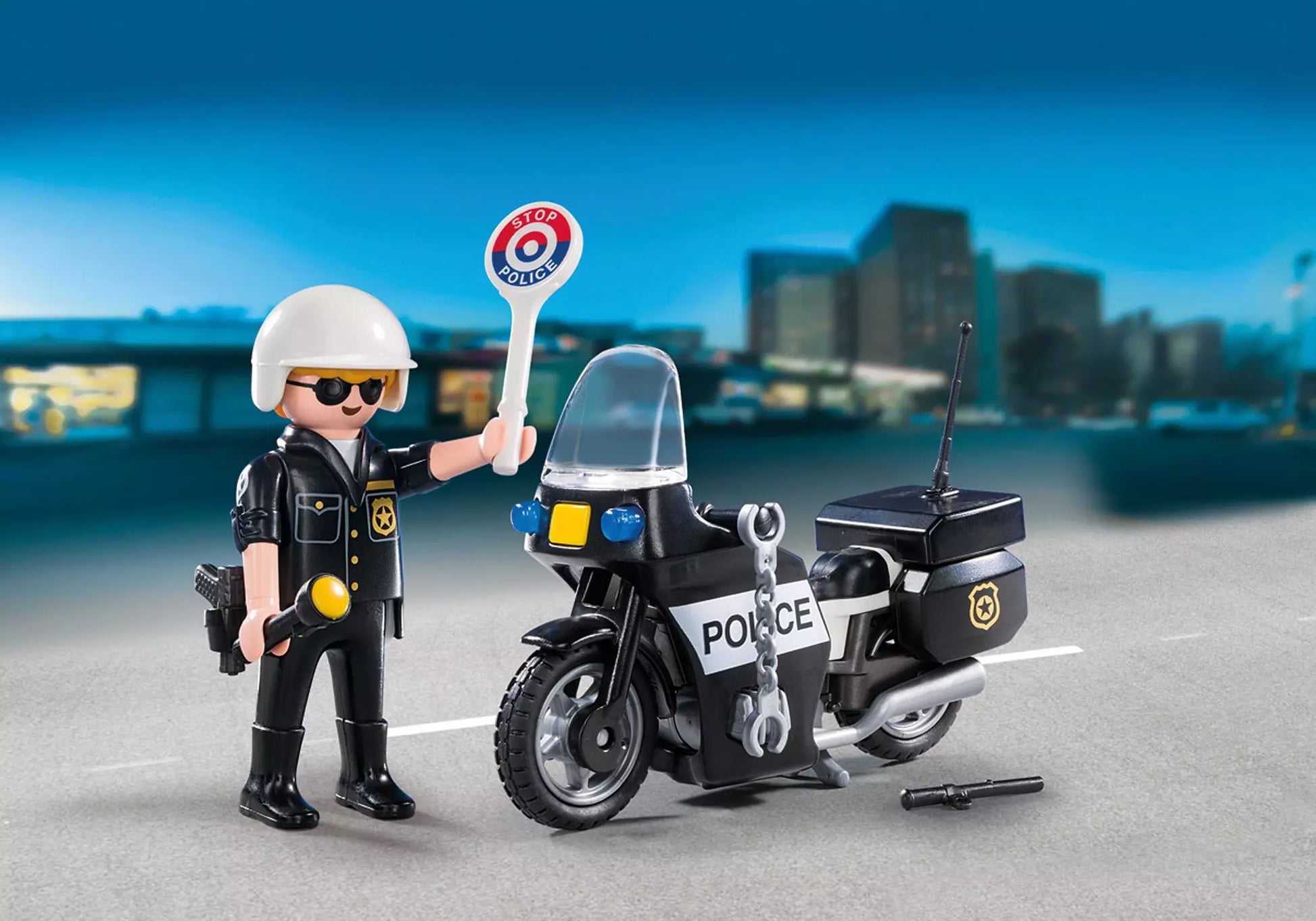 Playmobil 5648 City Action Carry Case Motorrad Polizist - plegobil
