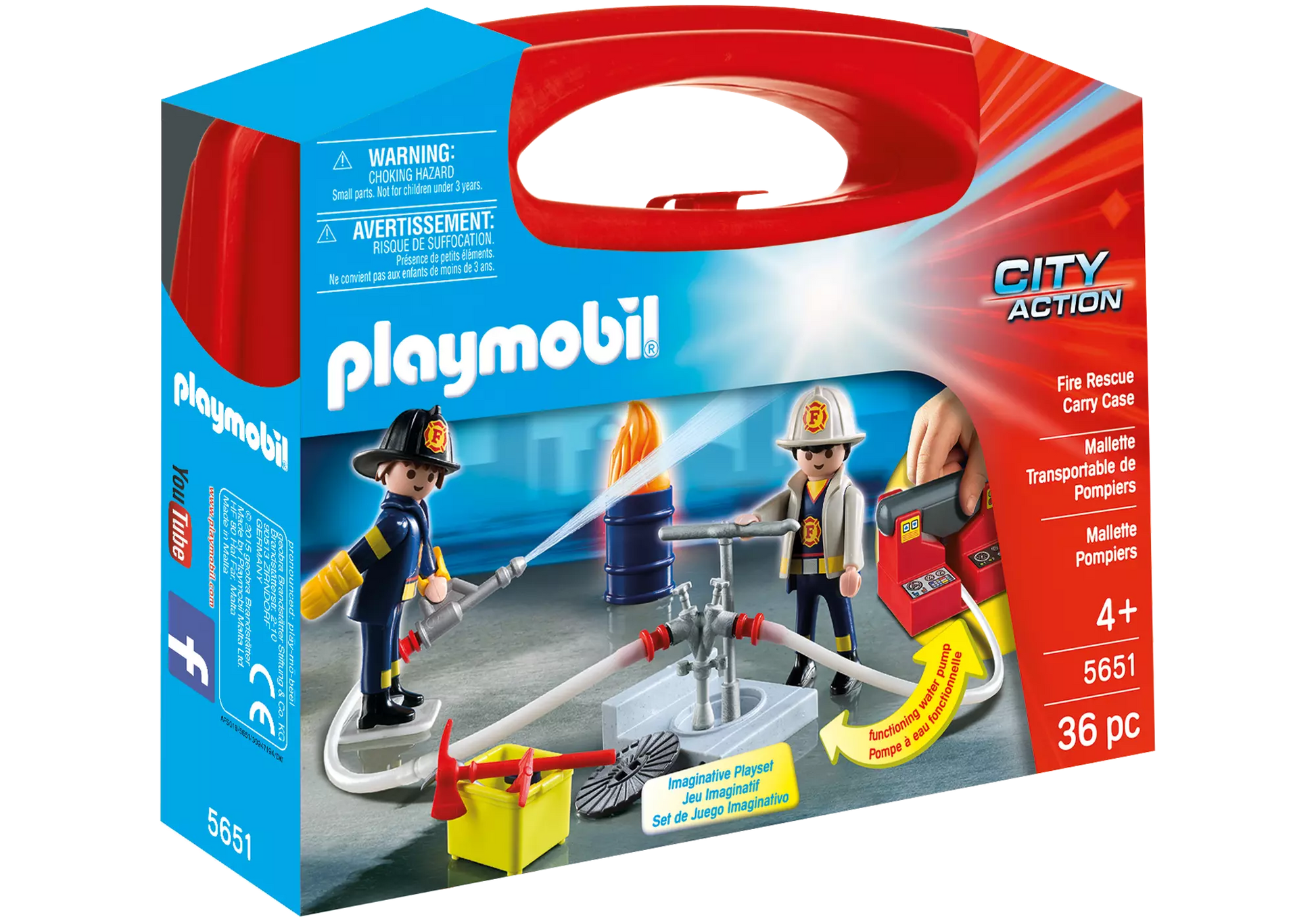 Playmobil 5651 City Action Carry Case Feuerwehreinsatz - plegobil