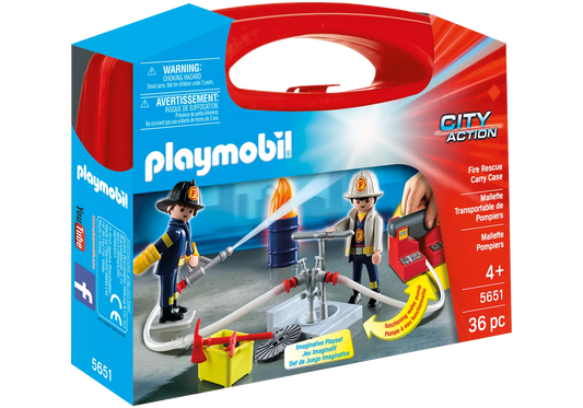 Playmobil 5651 City Action Carry Case Feuerwehreinsatz - plegobil
