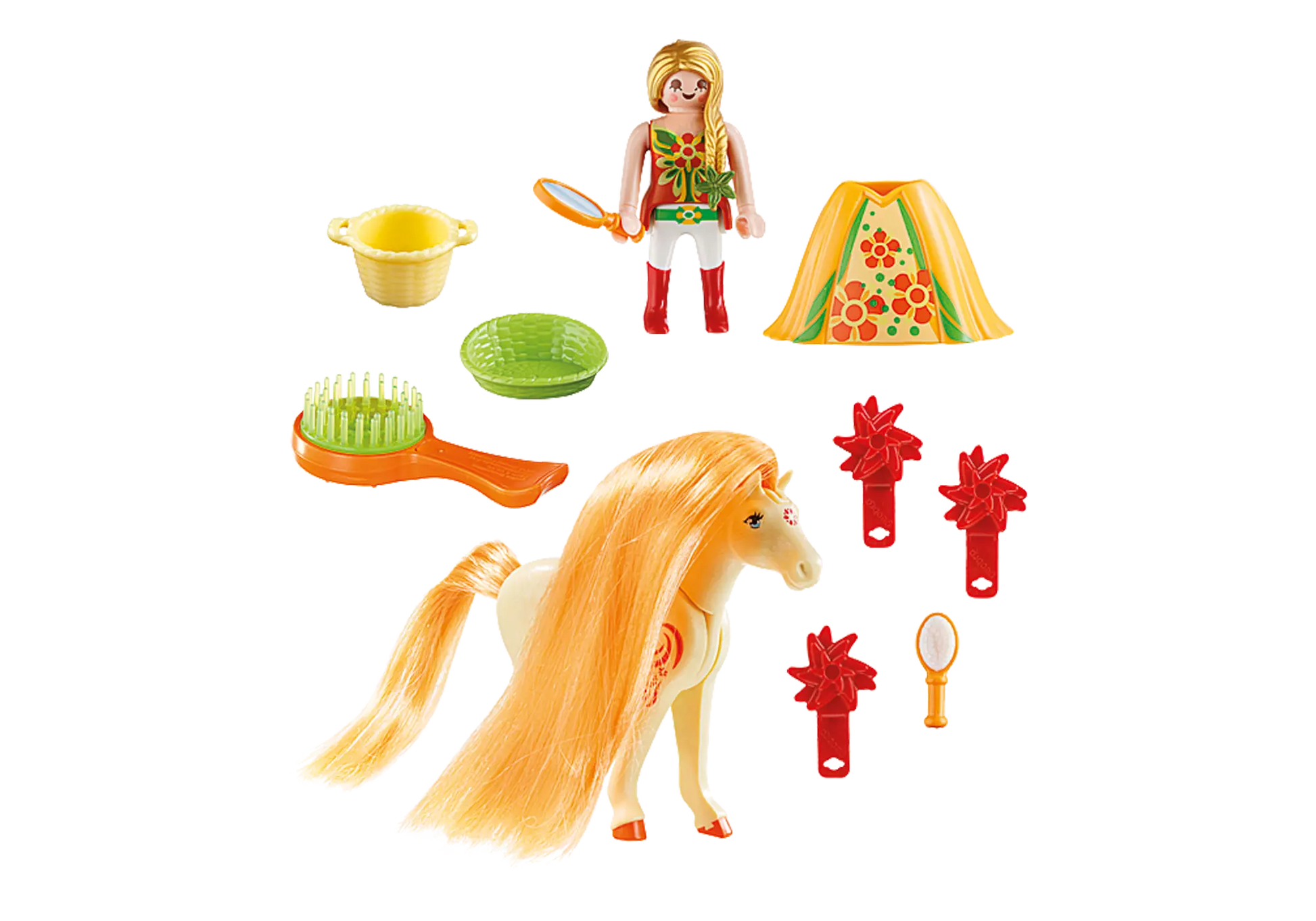 Playmobil 5656 Princess Carry Case Kämmbares Pferd - plegobil