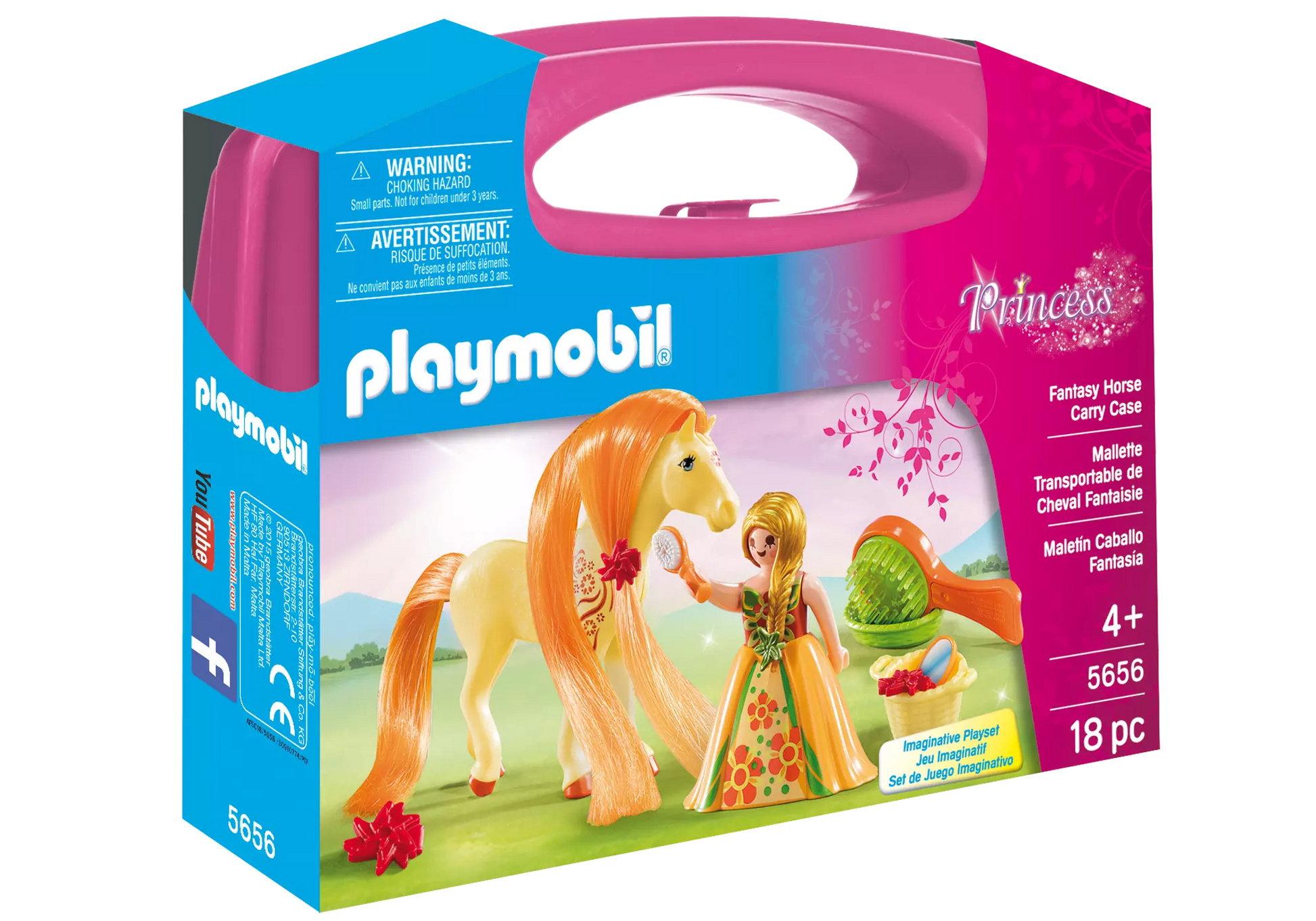 Playmobil 5656 Princess Carry Case Kämmbares Pferd - plegobil