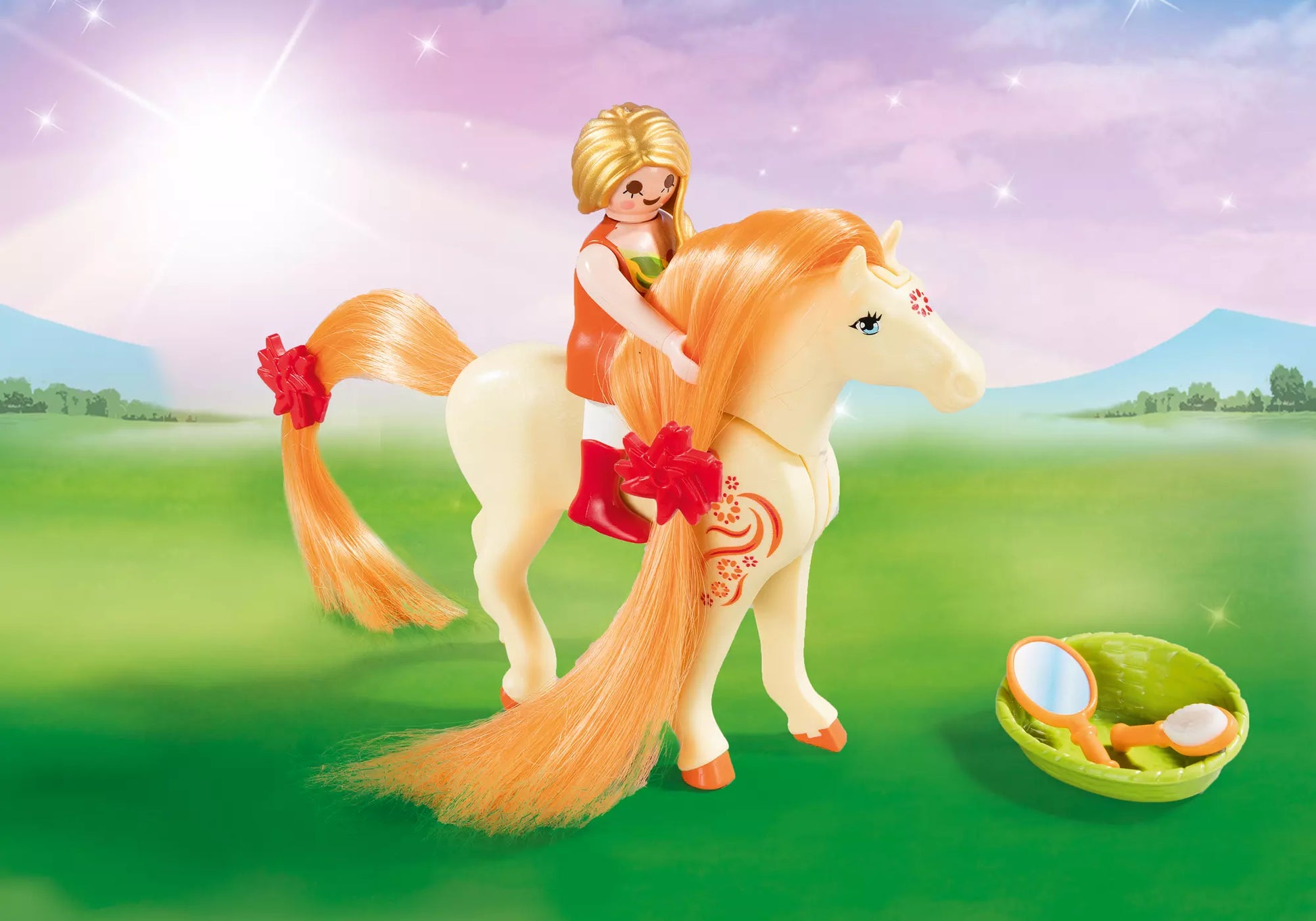 Playmobil 5656 Princess Carry Case Kämmbares Pferd - plegobil