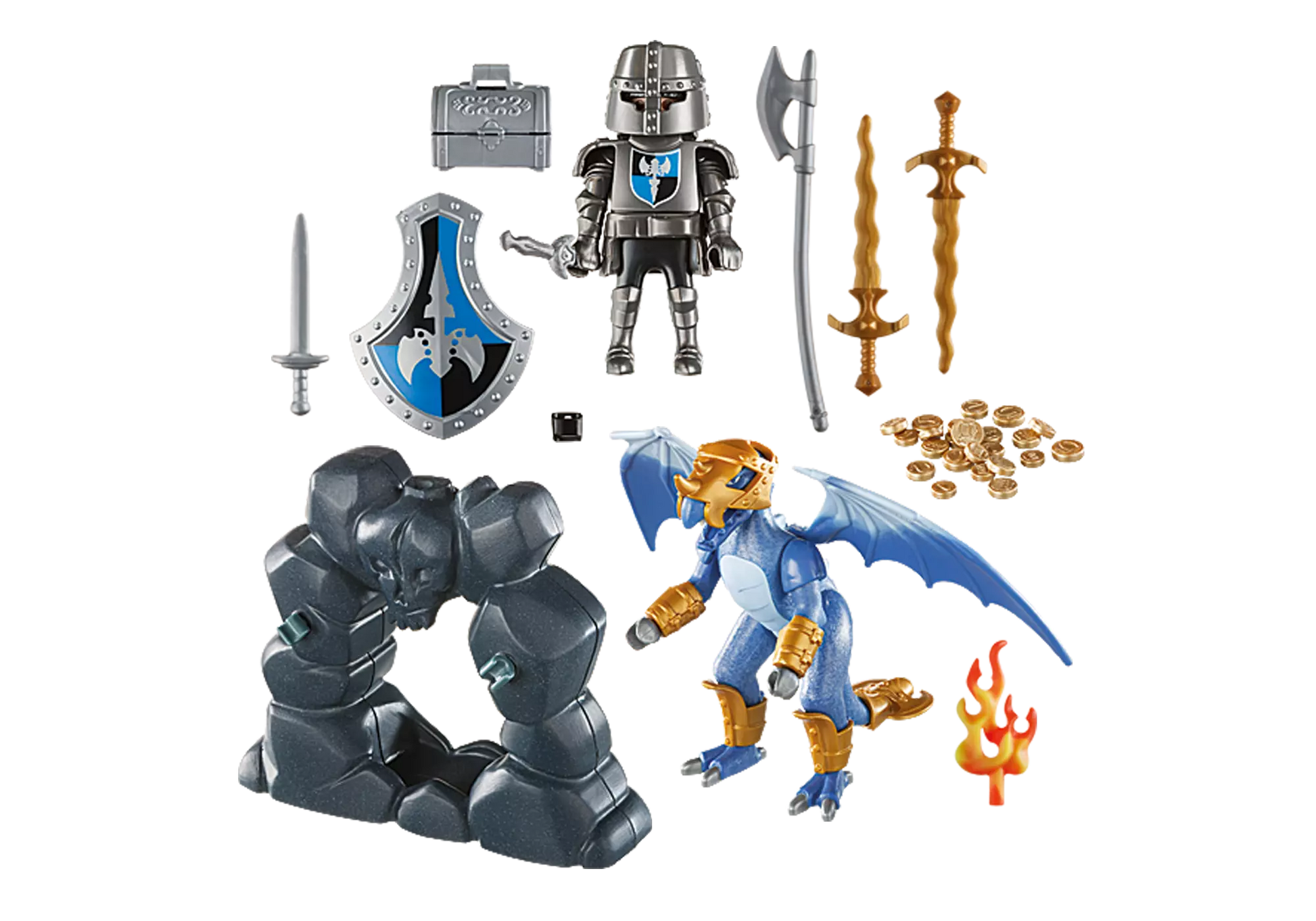 Playmobil 5657 Knights Carry Case Ritter und Drache - plegobil