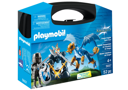 Playmobil 5657 Knights Carry Case Ritter und Drache - plegobil