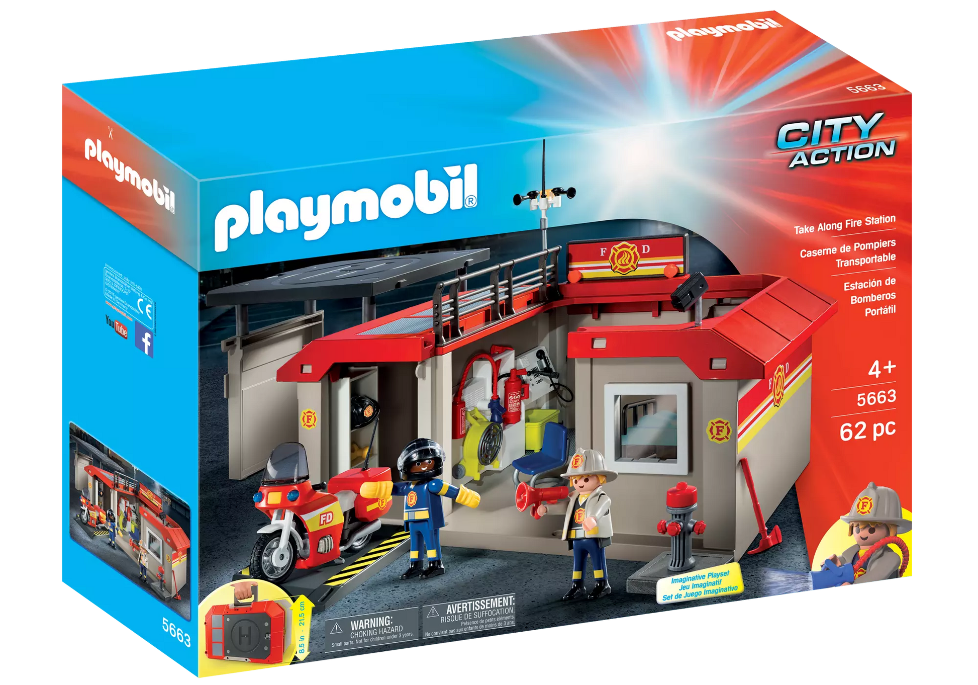 Playmobil 5663 City Action Mitnehm Feuerwehrstation - plegobil