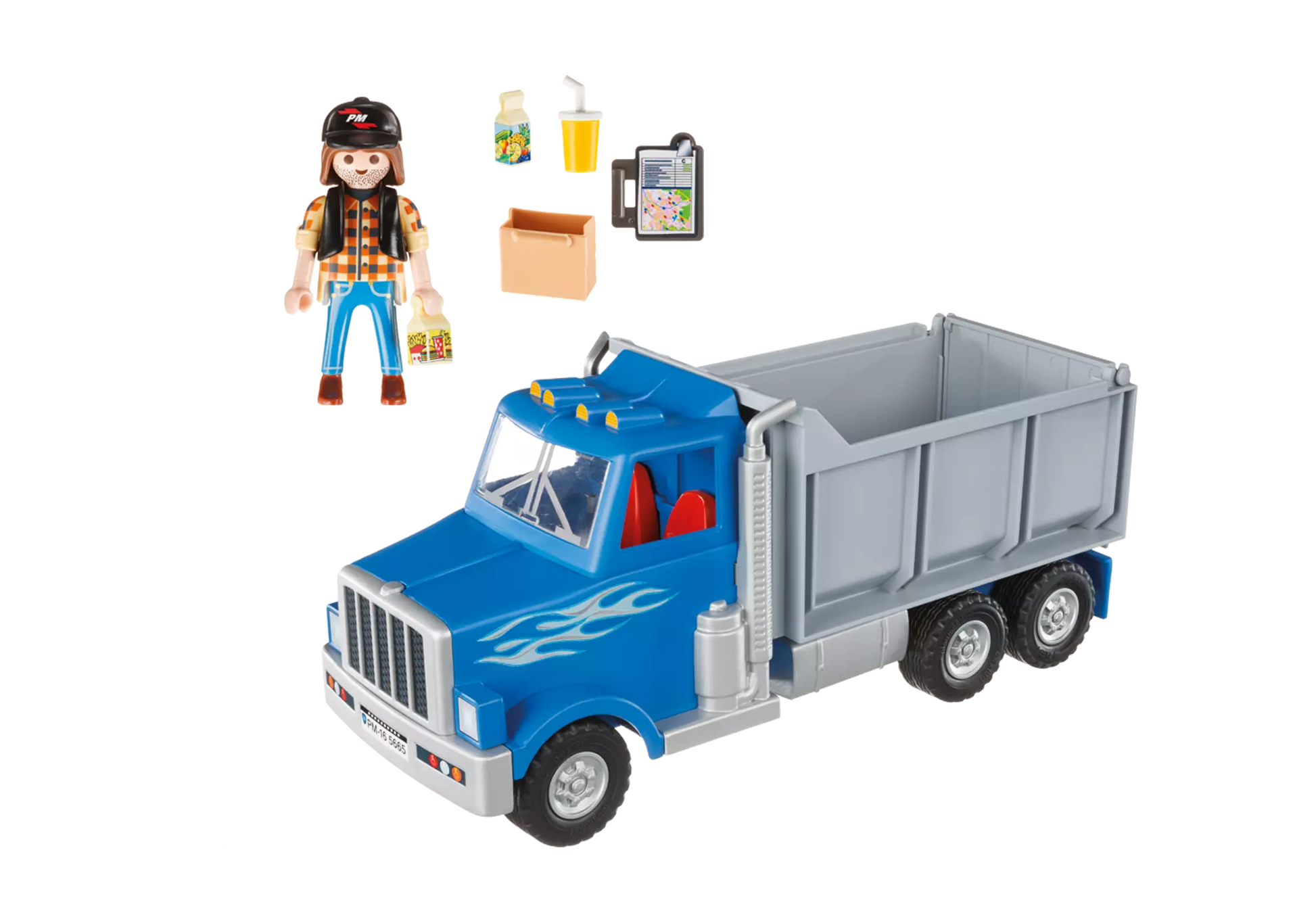 Playmobil 5665 City Action Amerikanischer Muldenkipper - plegobil