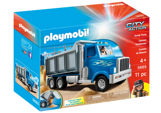 Playmobil 5665 City Action Amerikanischer Muldenkipper - plegobil