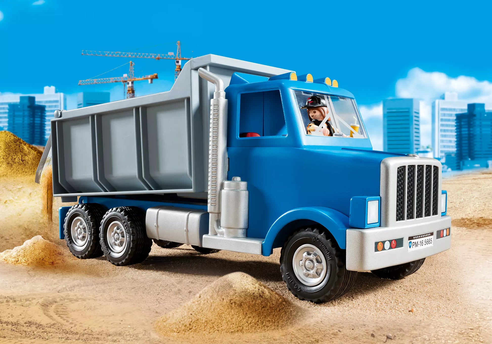 Playmobil 5665 City Action Amerikanischer Muldenkipper - plegobil