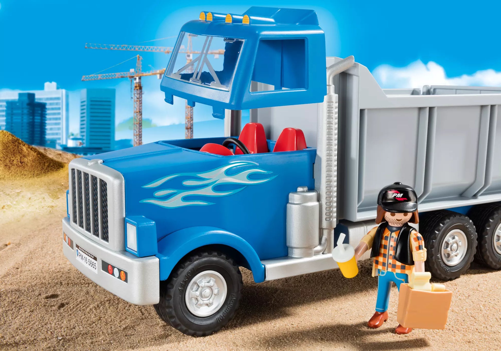 Playmobil 5665 City Action Amerikanischer Muldenkipper - plegobil