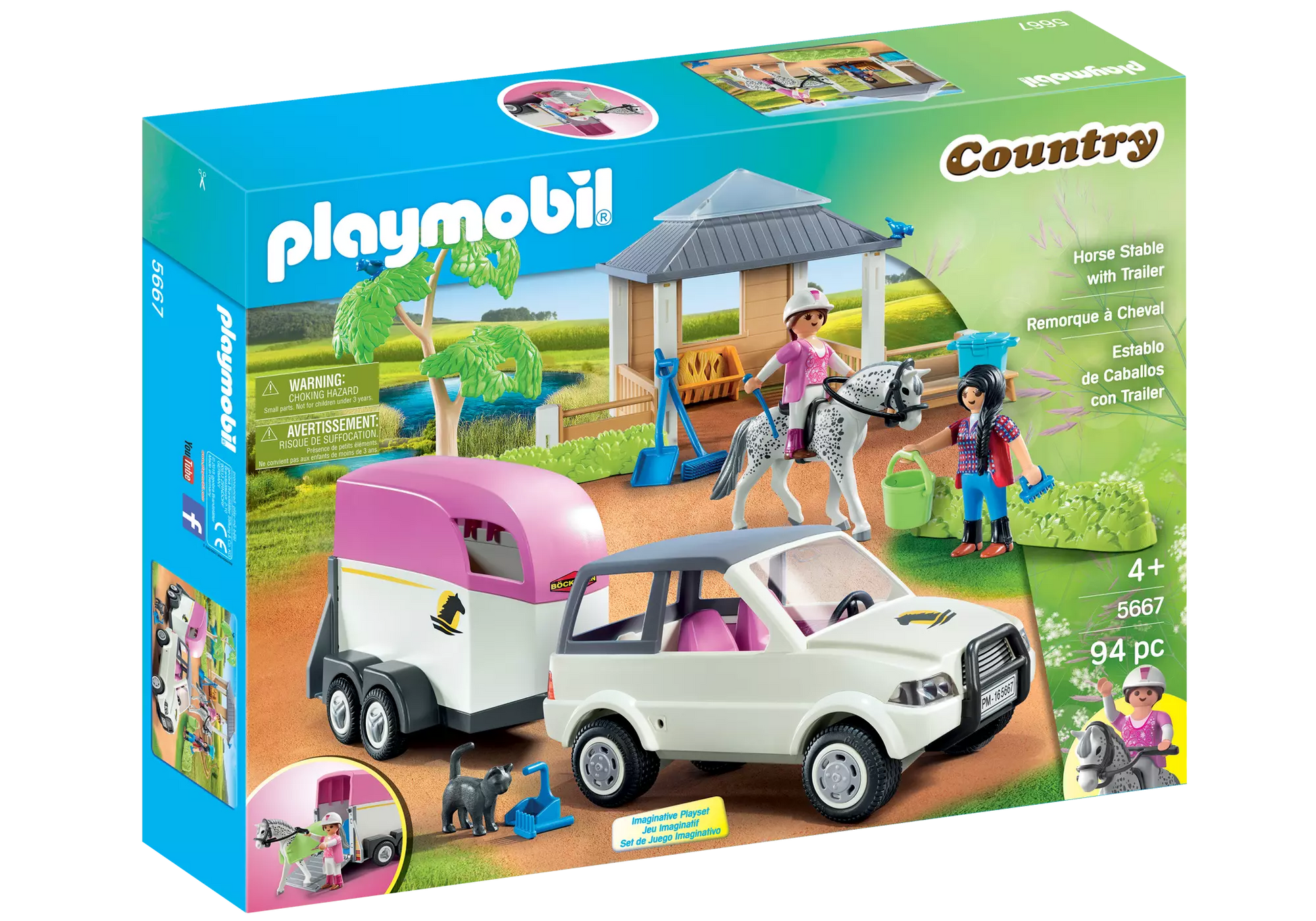 Playmobil 5667 Country Reitstall mit Pferdetransporter - plegobil