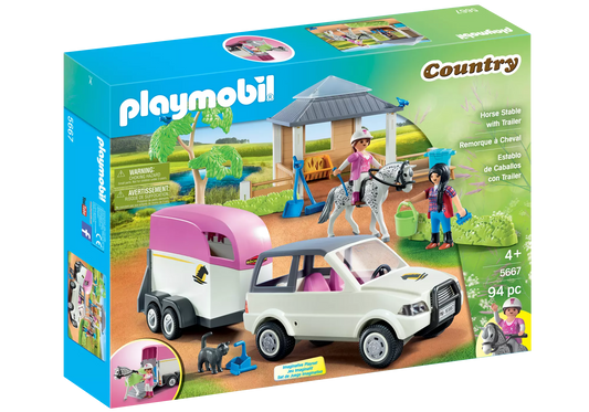Playmobil 5667 Country Reitstall mit Pferdetransporter - plegobil