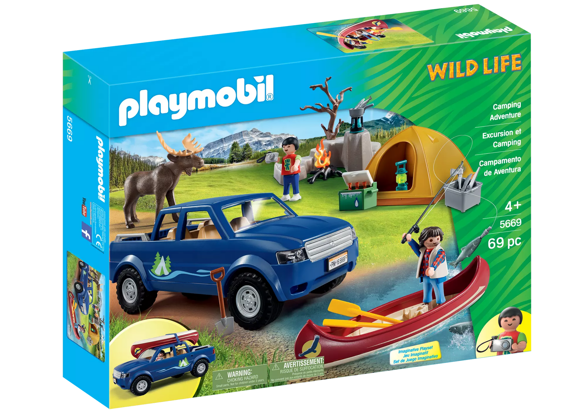 Playmobil 5669 Wild Life Campingausflug mit Pick-Up - plegobil