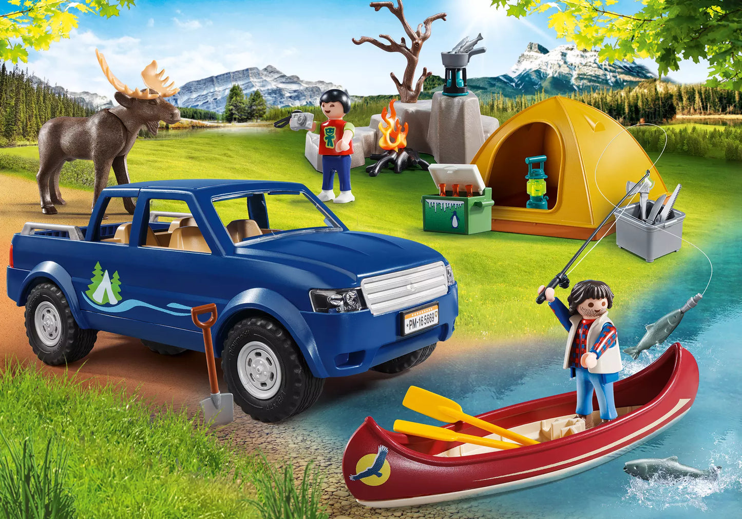 Playmobil 5669 Wild Life Campingausflug mit Pick-Up - plegobil