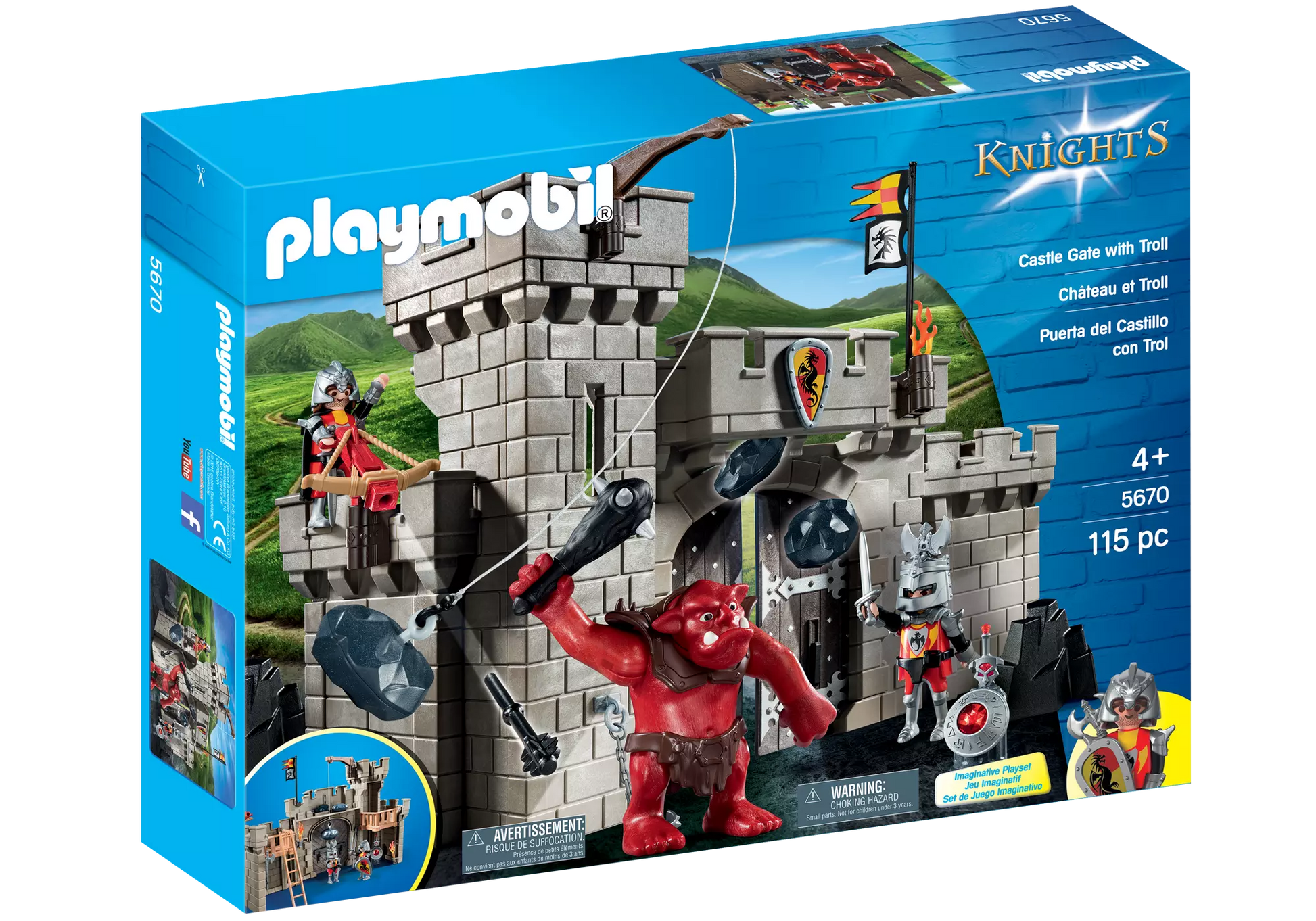 Playmobil 5670 Knights Zitadelle der Ritter mit Troll - plegobil