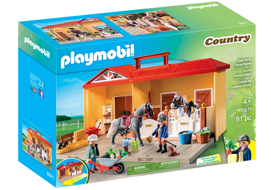 Playmobil 5671 Country Mein Mitnehm Pferdestall - plegobil