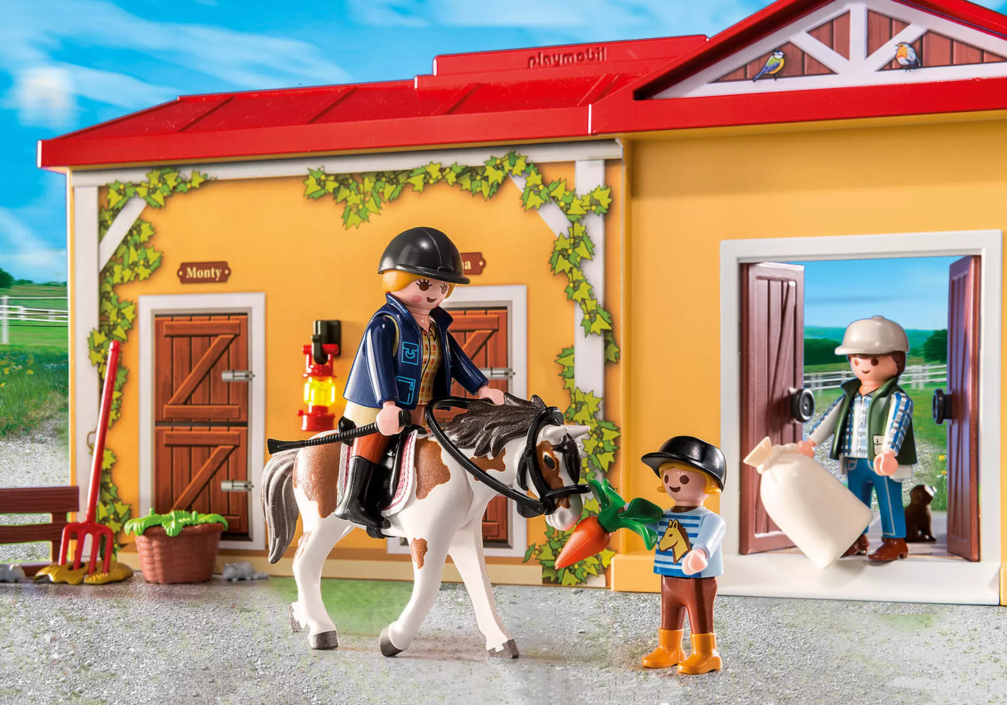 Playmobil 5671 Country Mein Mitnehm Pferdestall - plegobil