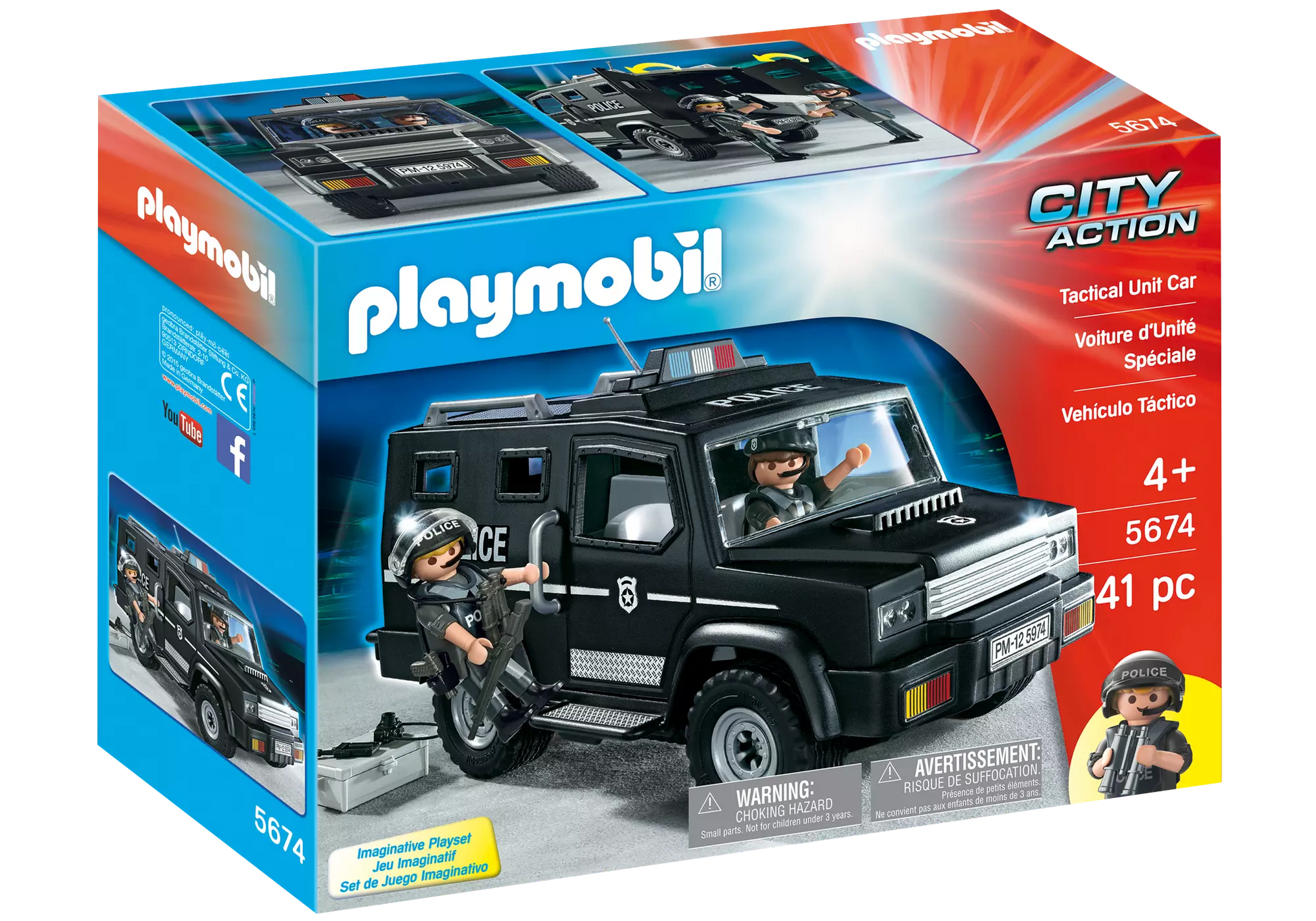Playmobil 5674 City Action Tactical Unit-Auto - plegobil