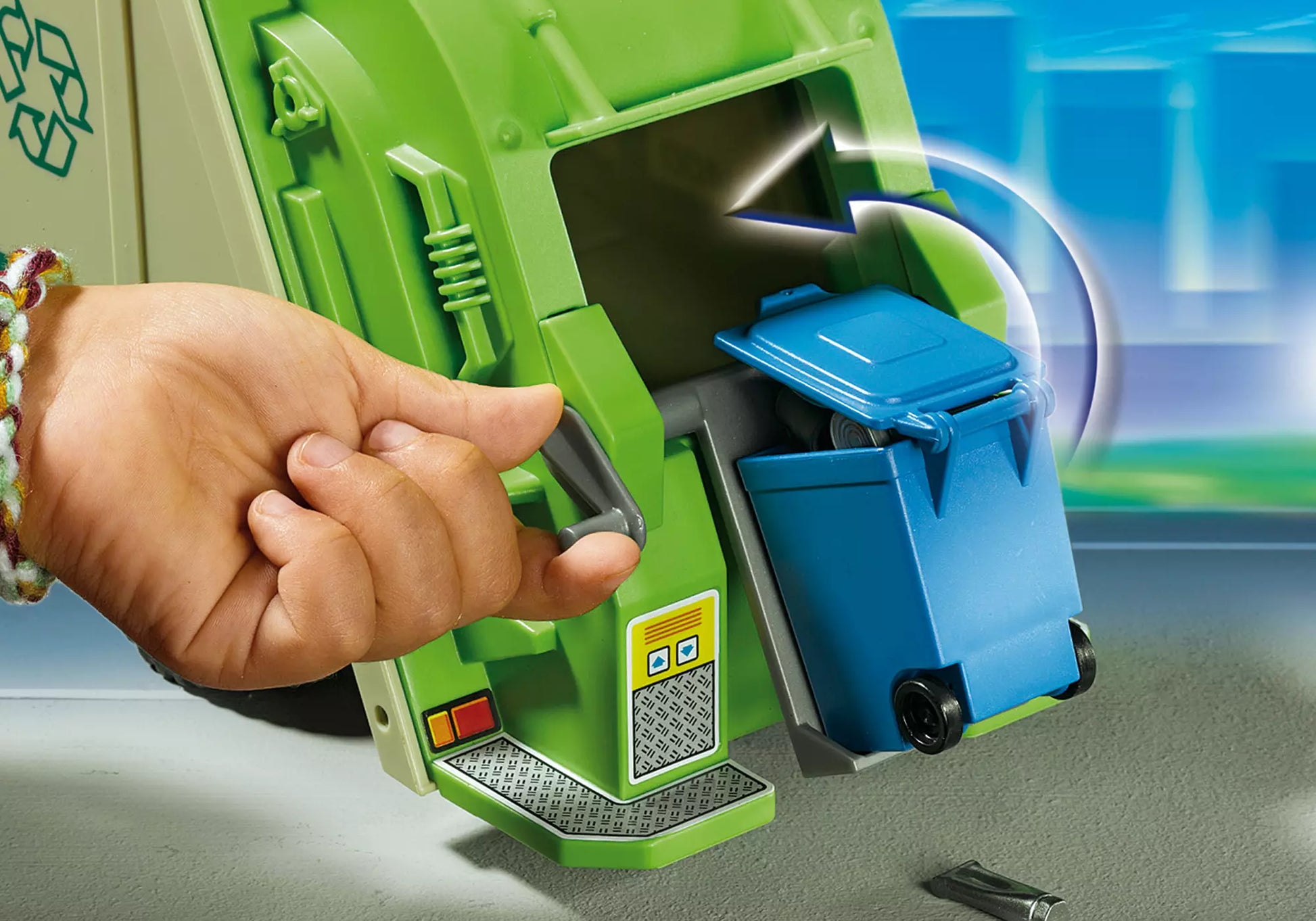 Playmobil 5679 City Life Amerikanischer Grüner Recycling Truck - plegobil