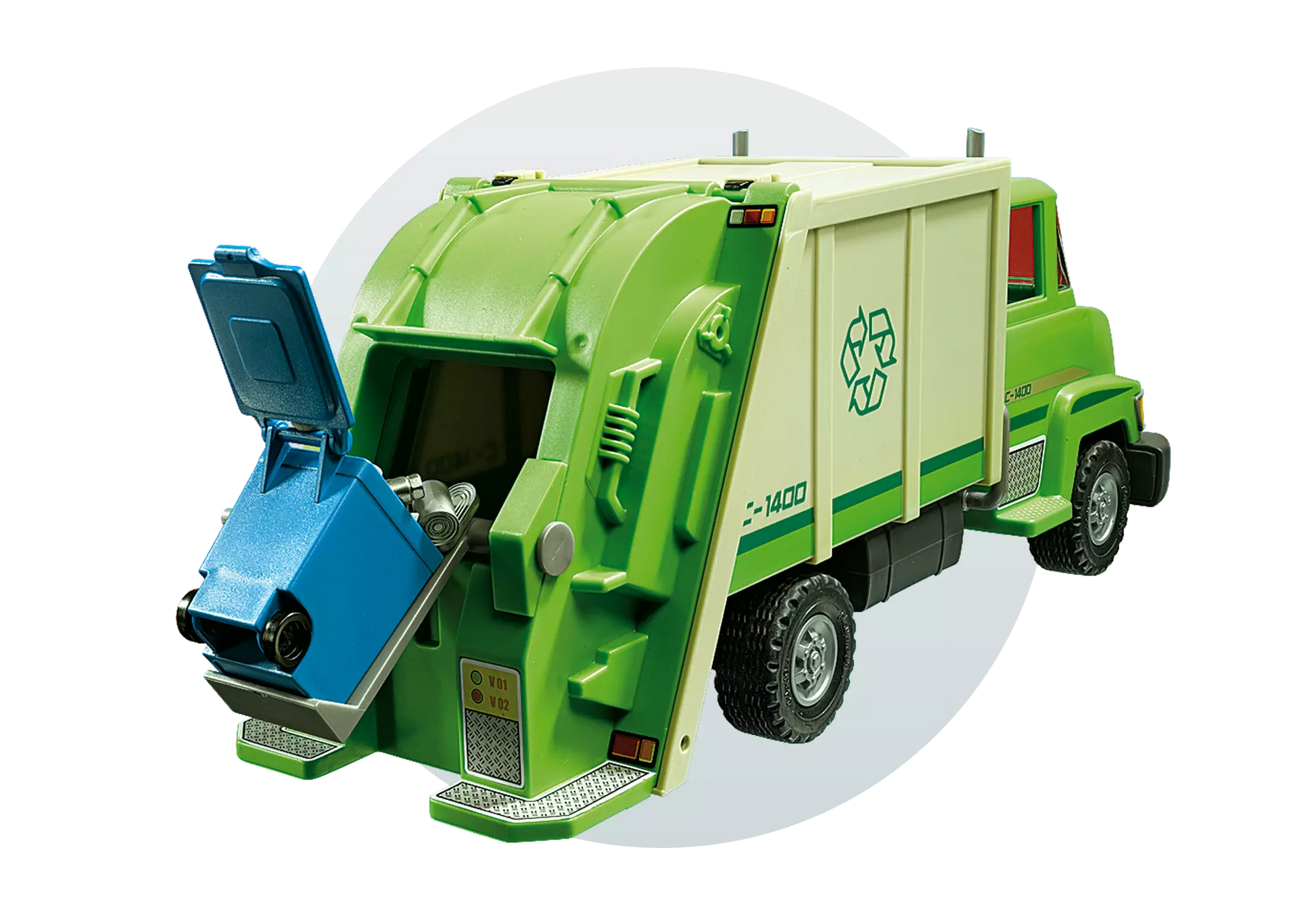 Playmobil 5679 City Life Amerikanischer Grüner Recycling Truck - plegobil