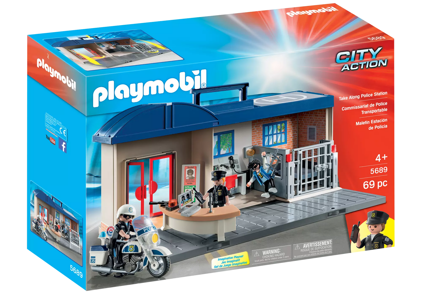 Playmobil 5689 City Action Mitnehm Polizeistation - plegobil