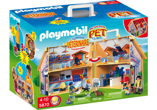 Playmobil 5870 City Life Mitnehm Tierklinik - plegobil