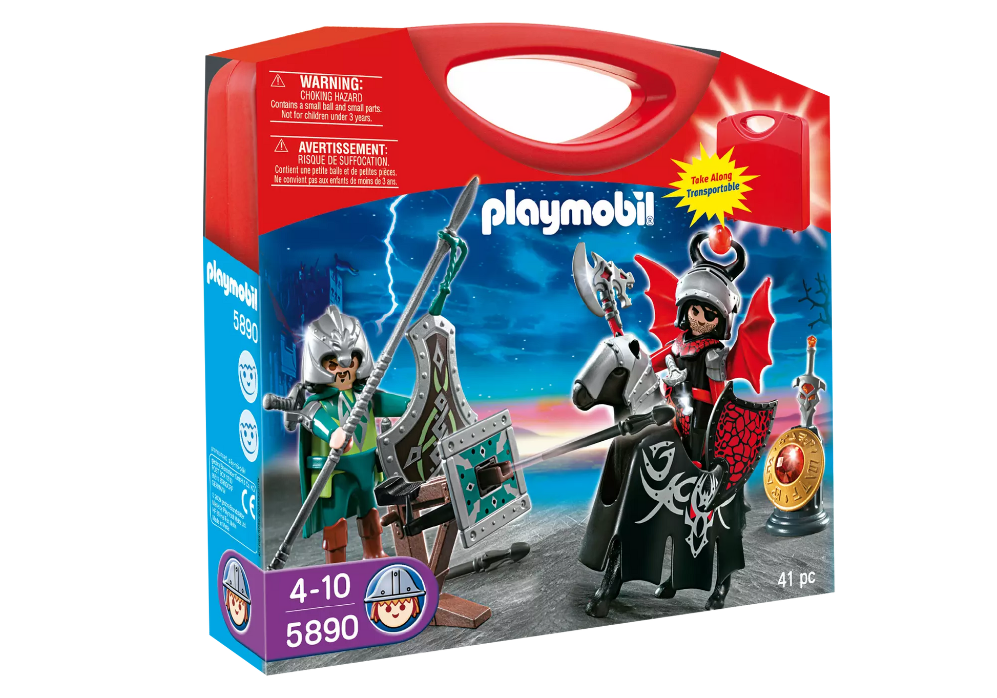 Playmobil 5890 Knights Carry Case Ritterkampf - plegobil