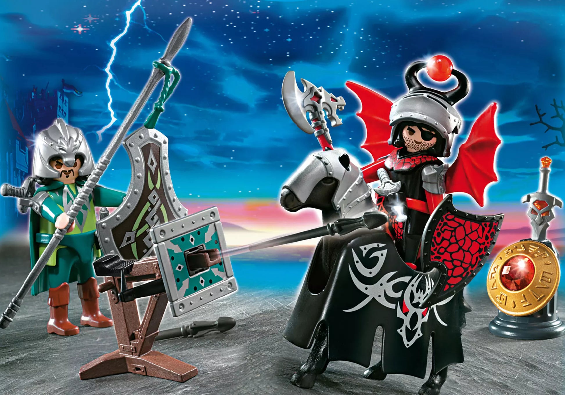 Playmobil 5890 Knights Carry Case Ritterkampf - plegobil