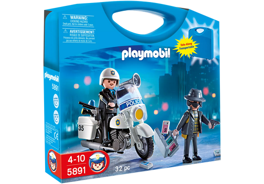 Playmobil 5891 City Action Carry Case Polizei und Dieb - plegobil