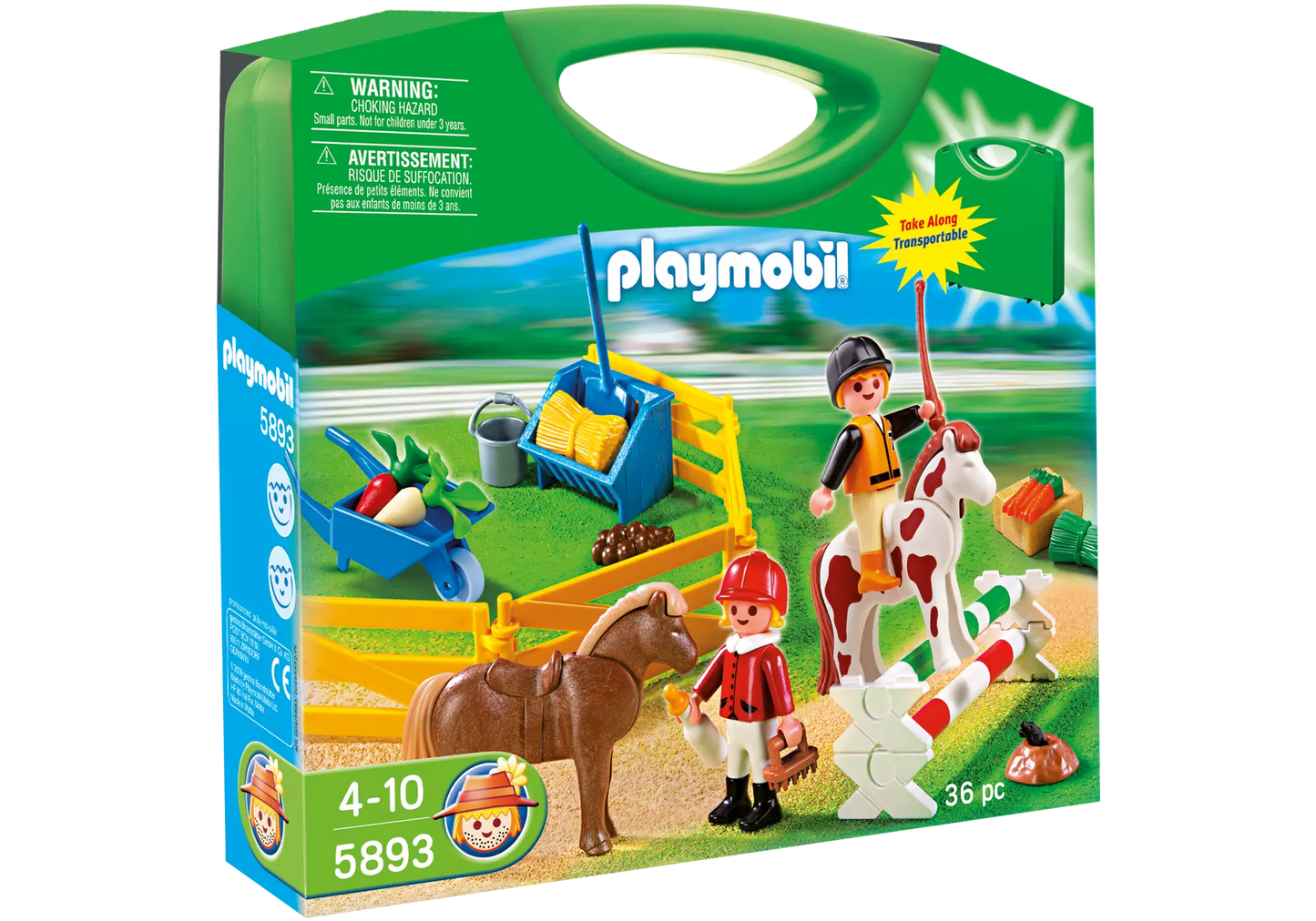Playmobil 5893 Carry Case Pony Farm - plegobil